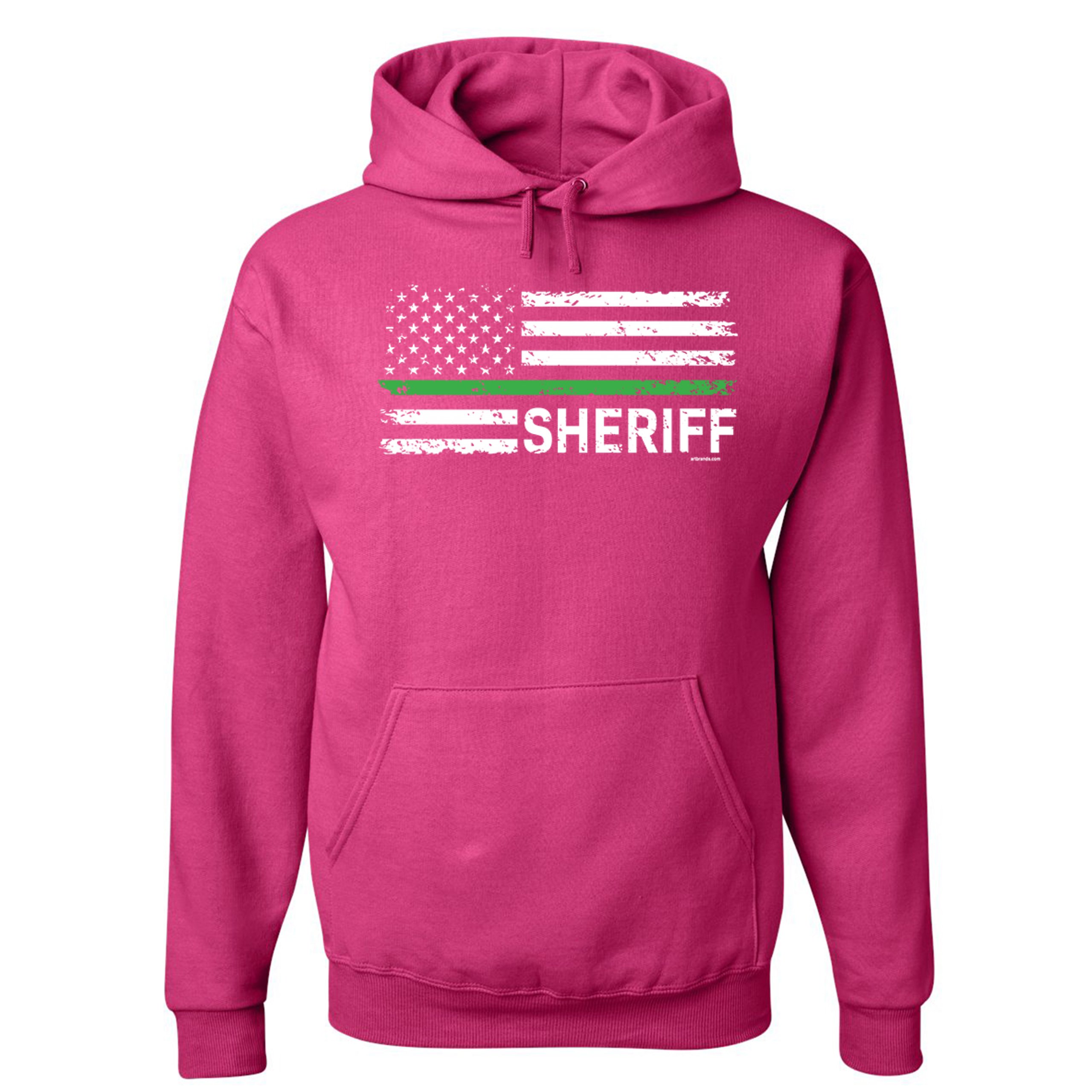 Sheriff Distressed American Flag Sweatshirt First Responders Patriotic Hoodie - Picture 33 of 36