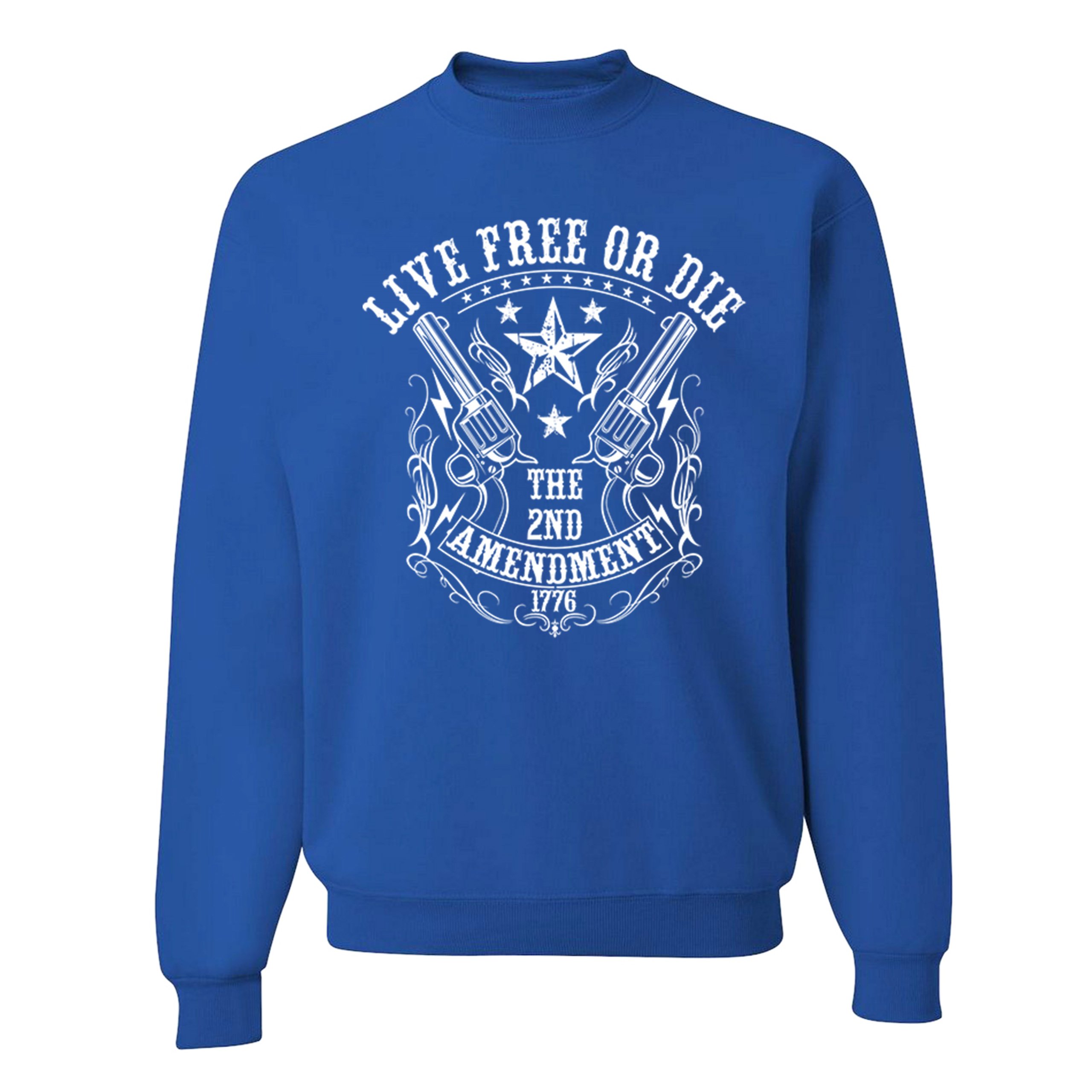 Live Free or Die Sweatshirt The 2nd Amendment 1776 Patriotic Gun Owner Crewneck - Picture 23 of 26