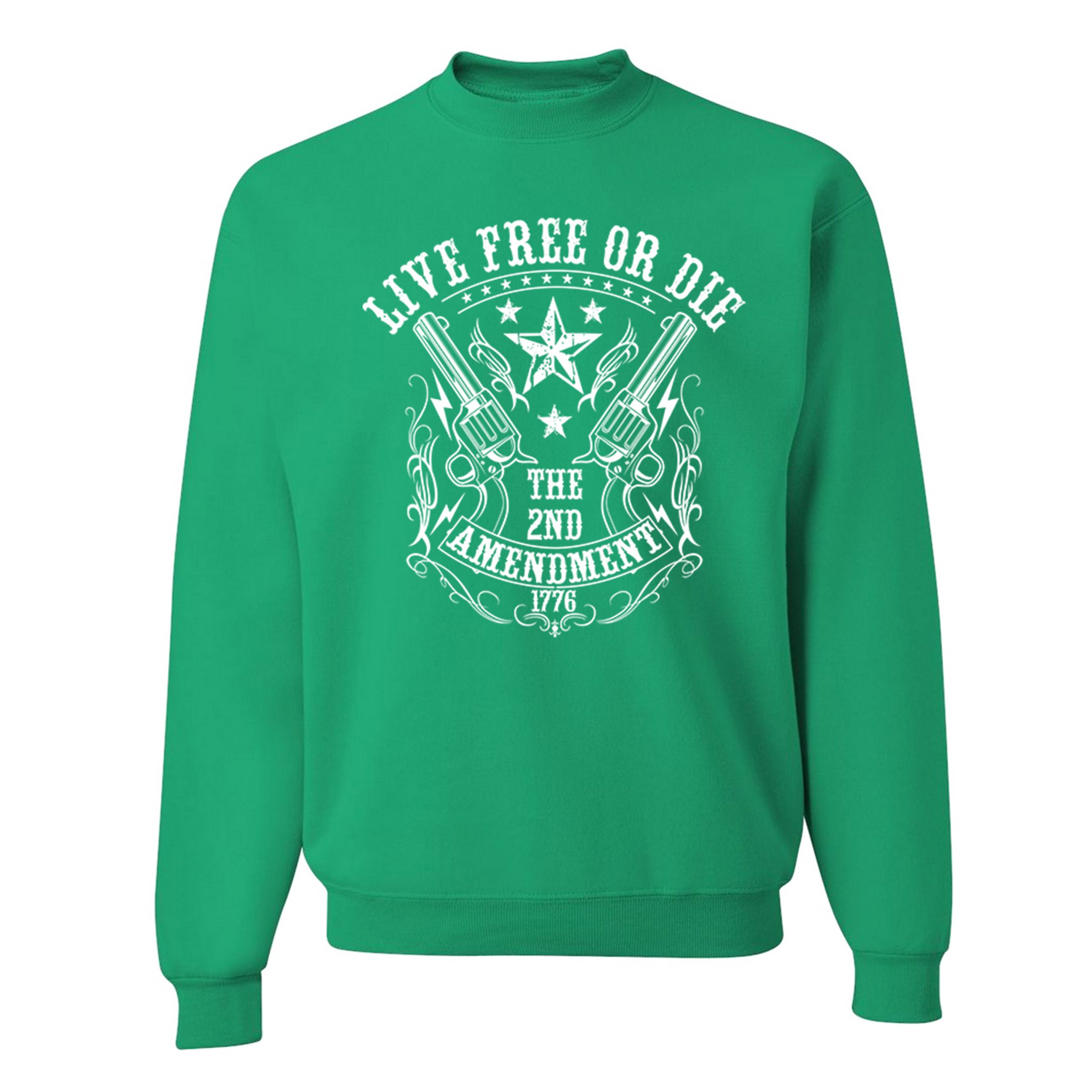 Live Free or Die Sweatshirt The 2nd Amendment 1776 Patriotic Gun Owner Crewneck - Picture 18 of 26
