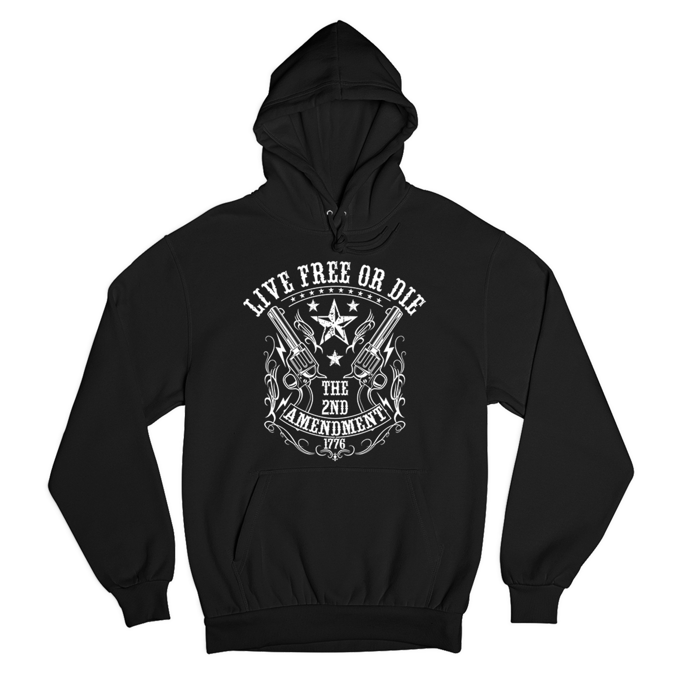 Live Free or Die Sweatshirt The 2nd Amendment 1776 Patriotic Gun Owner Hoodie - Picture 2 of 26