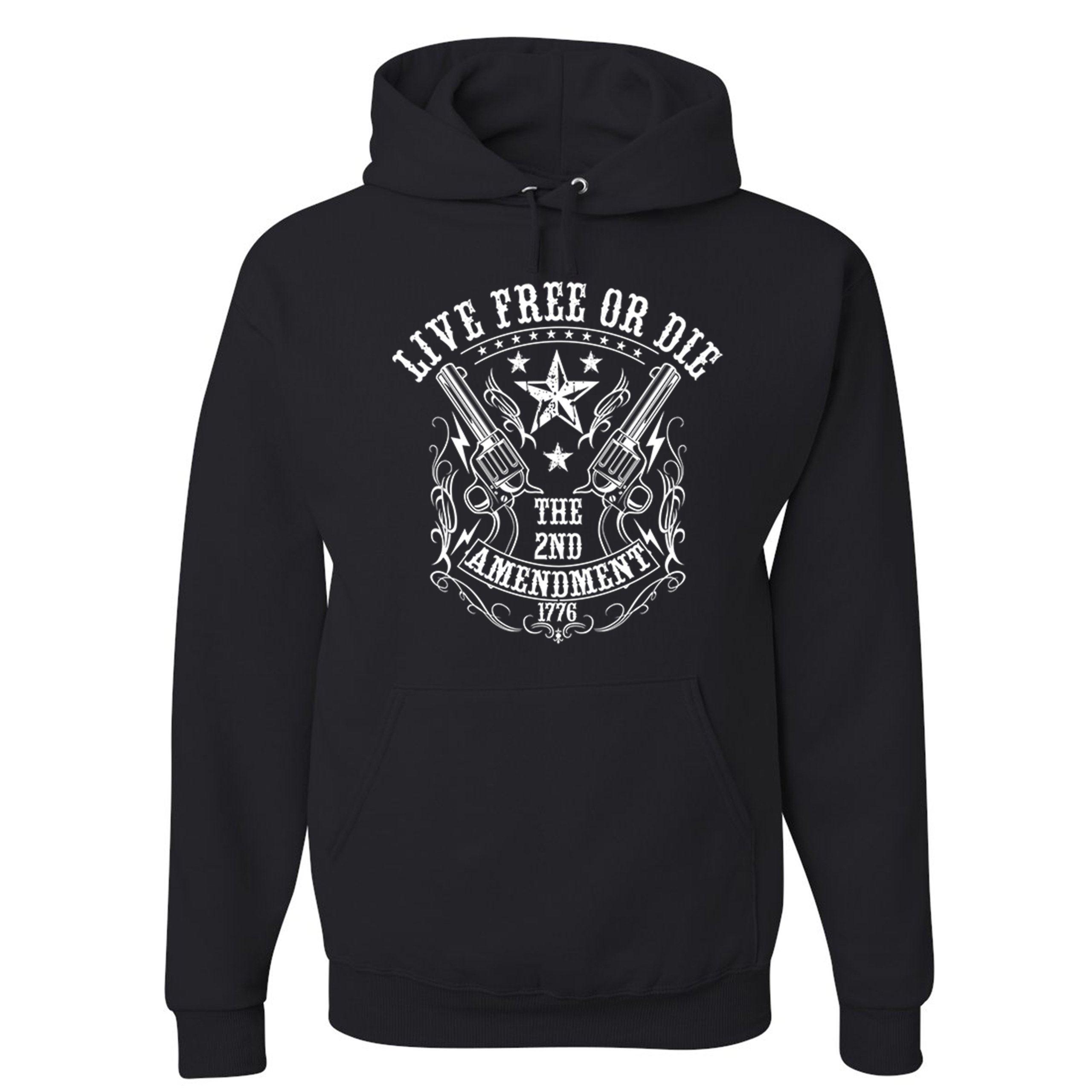 Live Free or Die Sweatshirt The 2nd Amendment 1776 Patriotic Gun Owner Hoodie - Picture 3 of 26