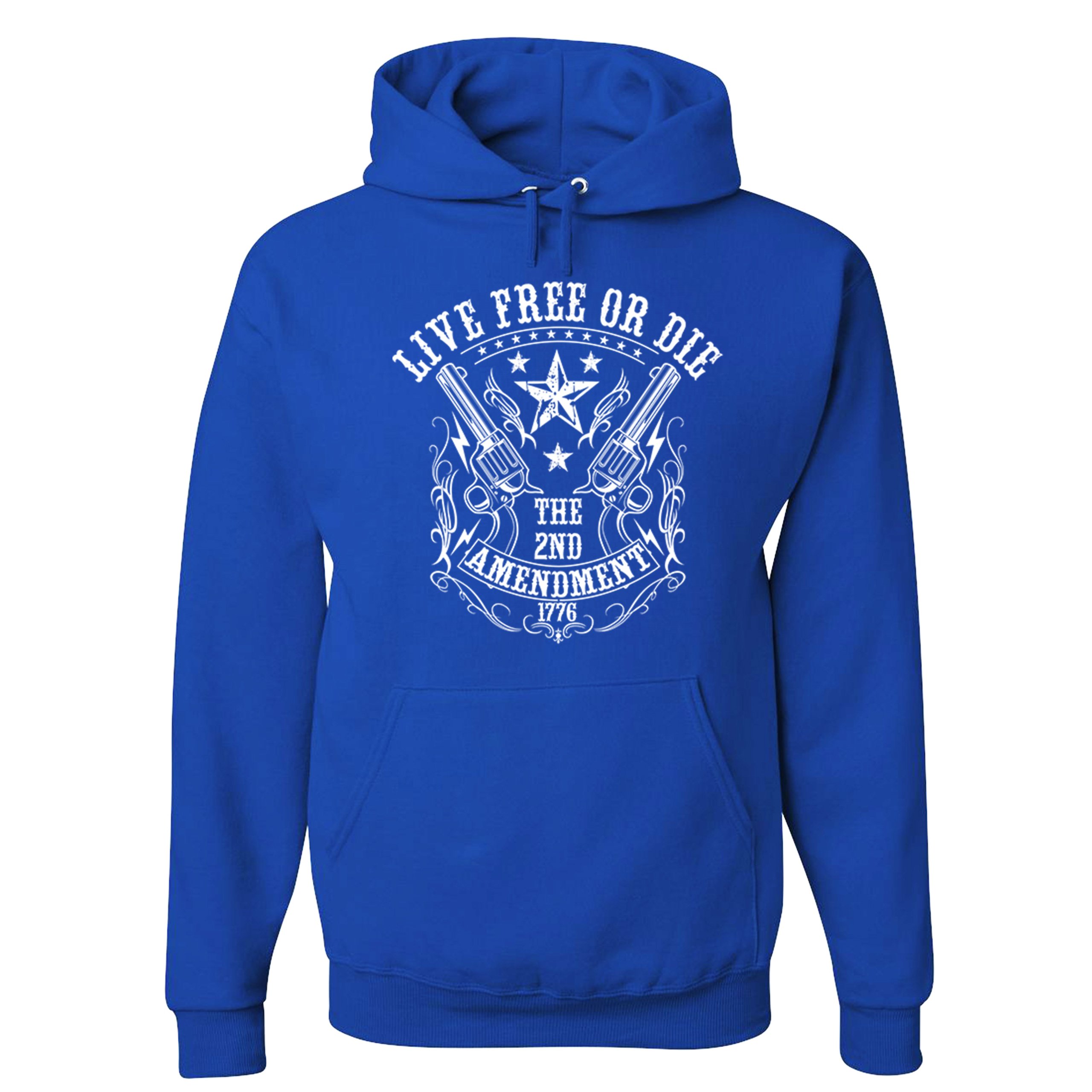 Live Free or Die Sweatshirt The 2nd Amendment 1776 Patriotic Gun Owner Hoodie - Picture 23 of 26
