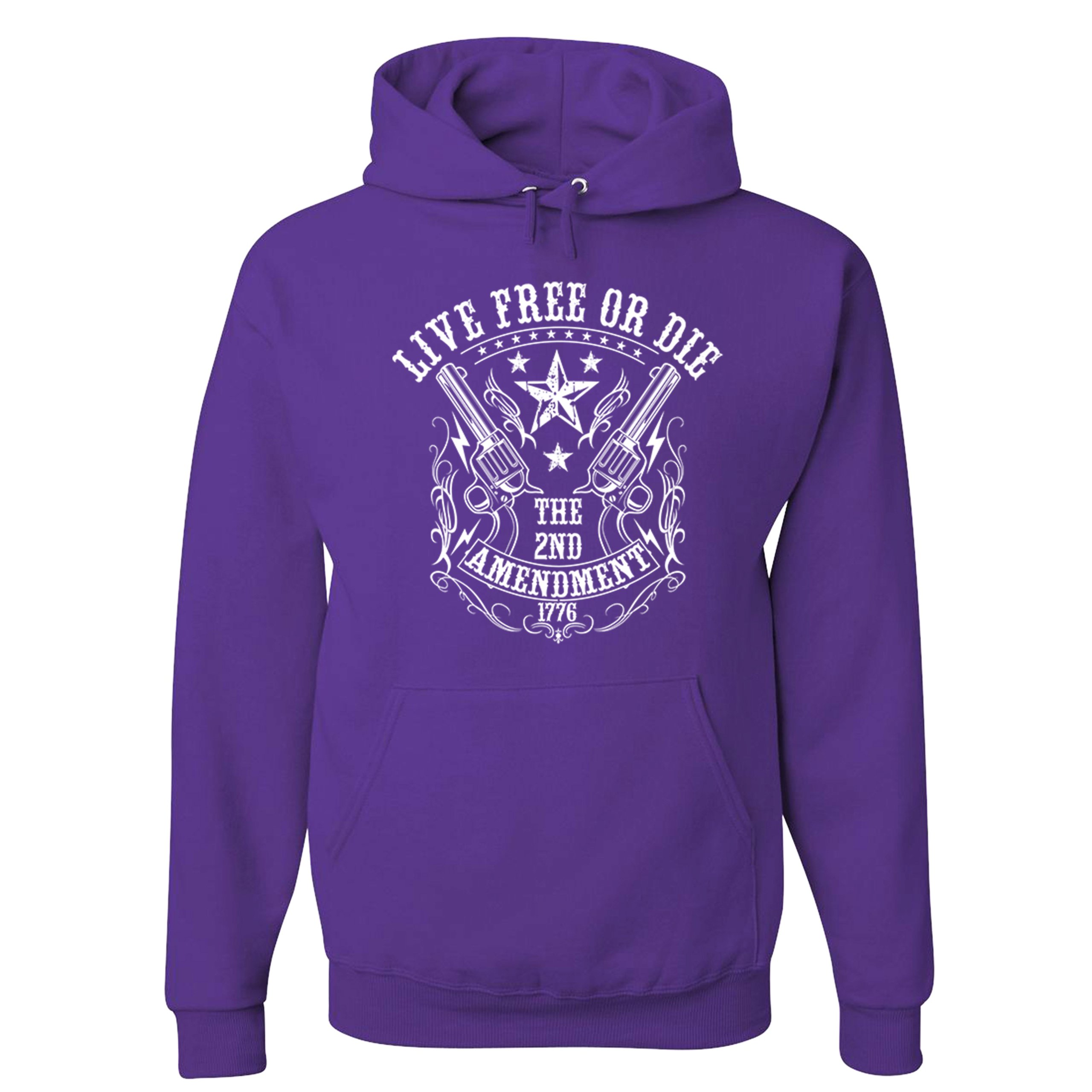 Live Free or Die Sweatshirt The 2nd Amendment 1776 Patriotic Gun Owner Hoodie - Picture 13 of 26