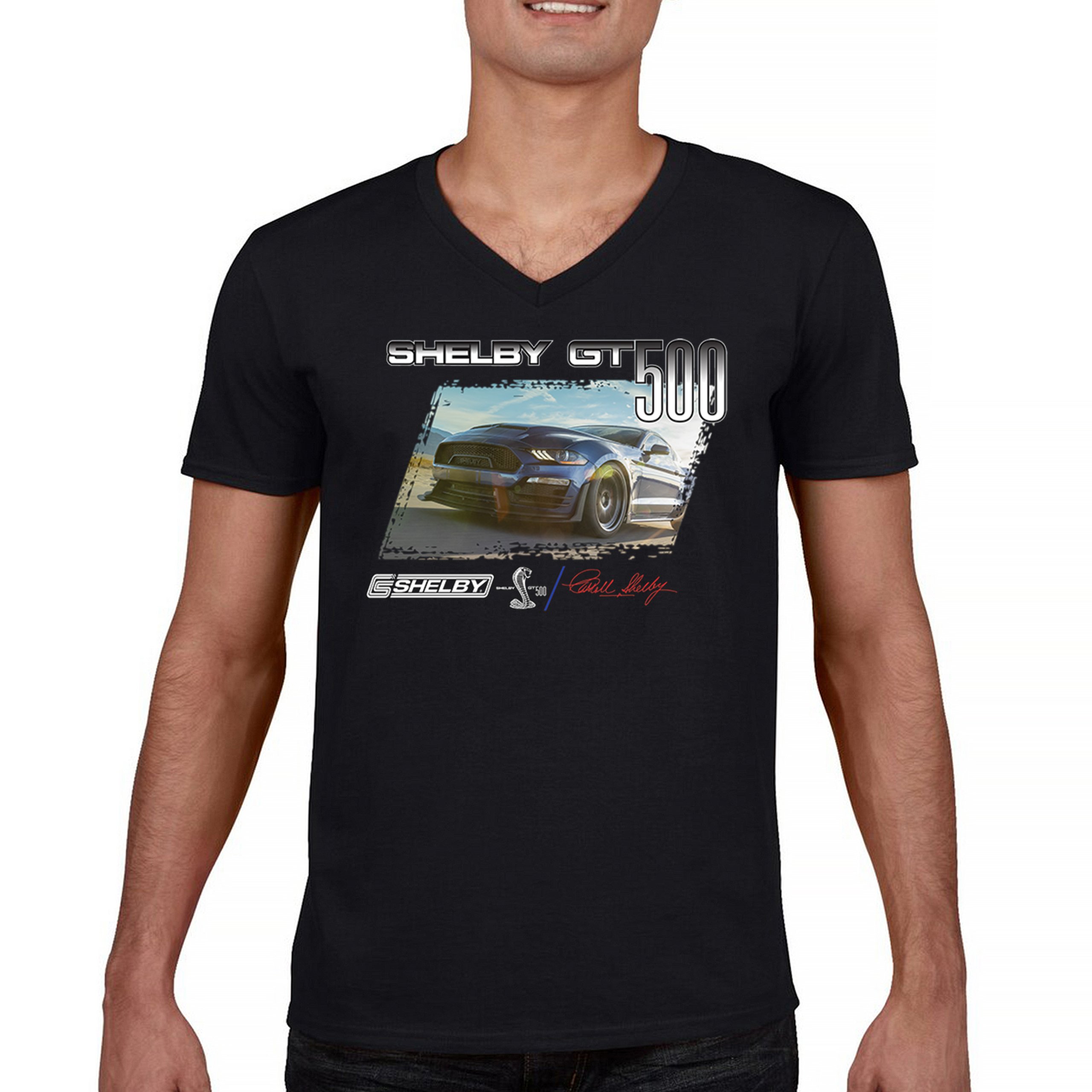 ALTRA T shirt 2022 Shelby GT500 collo a V Mustang Racing Cobra GT alimentata da Ford Maglietta