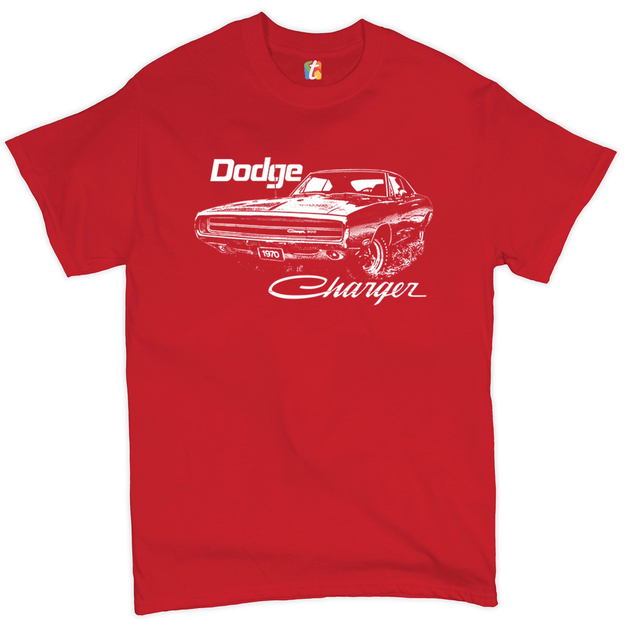 All Size & Color 1972 Classic Muscle Car Tee Charger 72 Script Tail T-Shirt 
