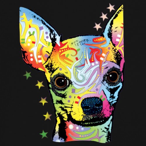 Dean Russo Cute Chihuahua Youth T-shirt Neon Colorful Small Dog Pet Kids - Picture 4 of 50