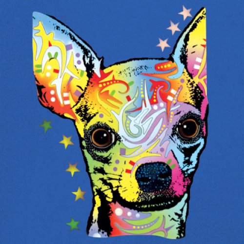 Dean Russo Cute Chihuahua Youth T-shirt Neon Colorful Small Dog Pet Kids - Picture 39 of 50