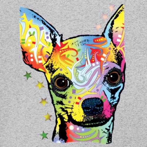 Dean Russo Cute Chihuahua Youth T-shirt Neon Colorful Small Dog Pet Kids - Picture 11 of 50