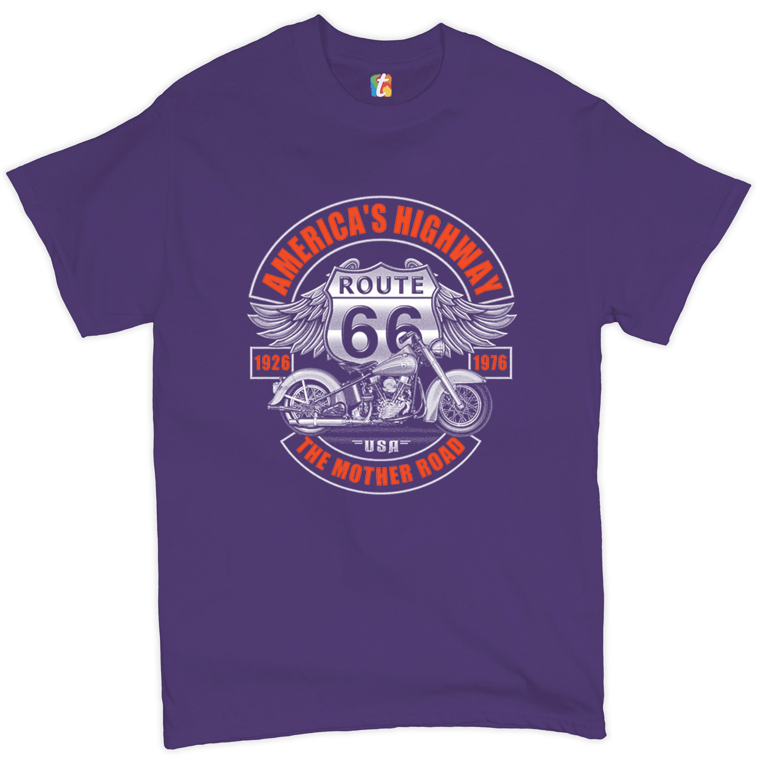 T-shirt Gildan Route 66 Main Street Of America – Cartello Autostradale Americano - Foto 3