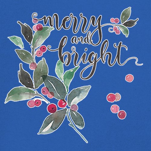 Merry and Bright Cute Christmas Women's Long Sleeve T-shirt Jolly Santa Xmas - Picture 39 of 50