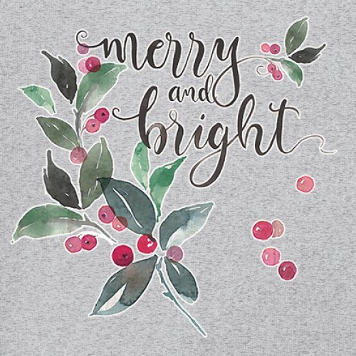 Merry and Bright Cute Christmas Women's Long Sleeve T-shirt Jolly Santa Xmas - Picture 18 of 50