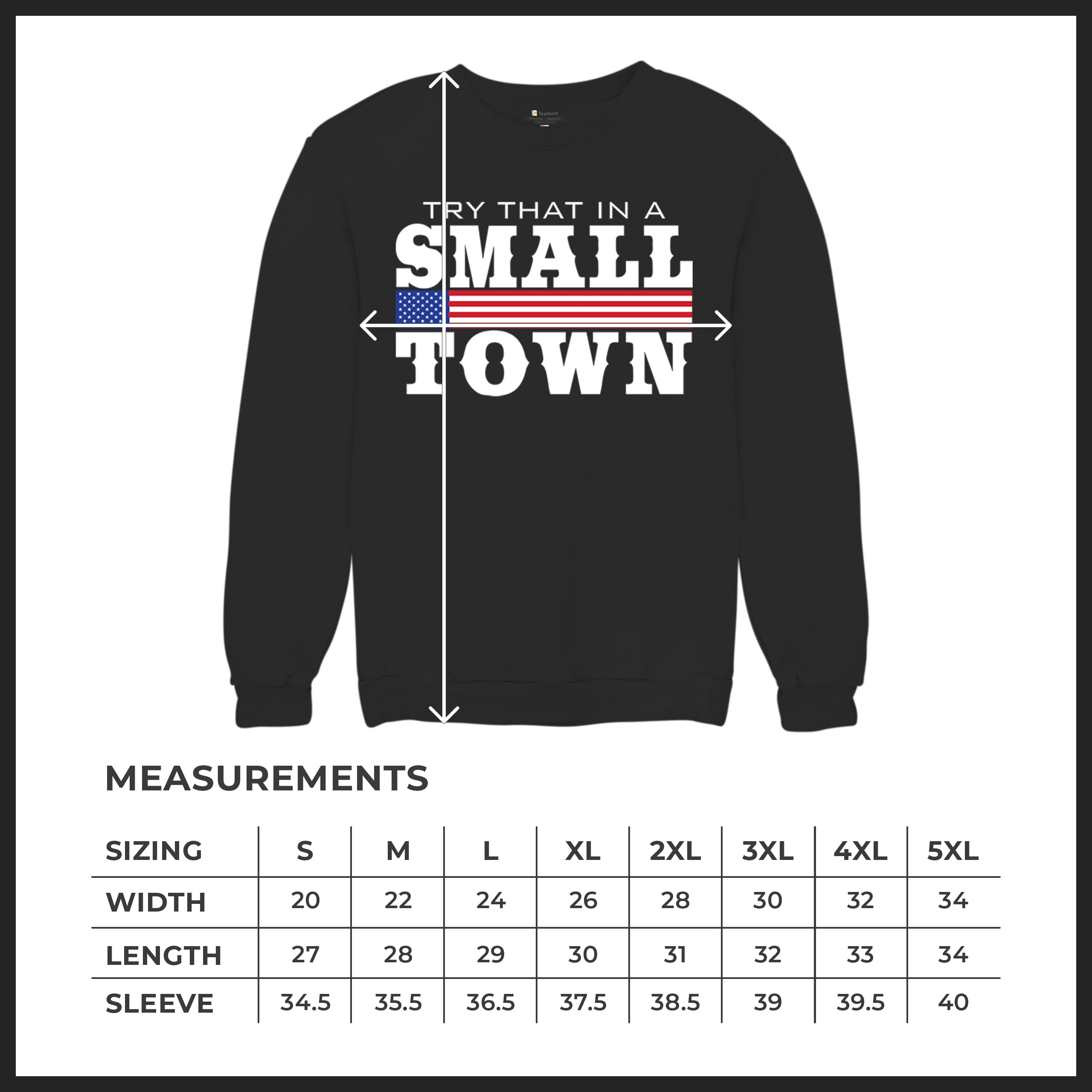 Try That In A Small Town Sweatshirt Patriotic Country Song Republican Crewneck - Picture 8 of 29