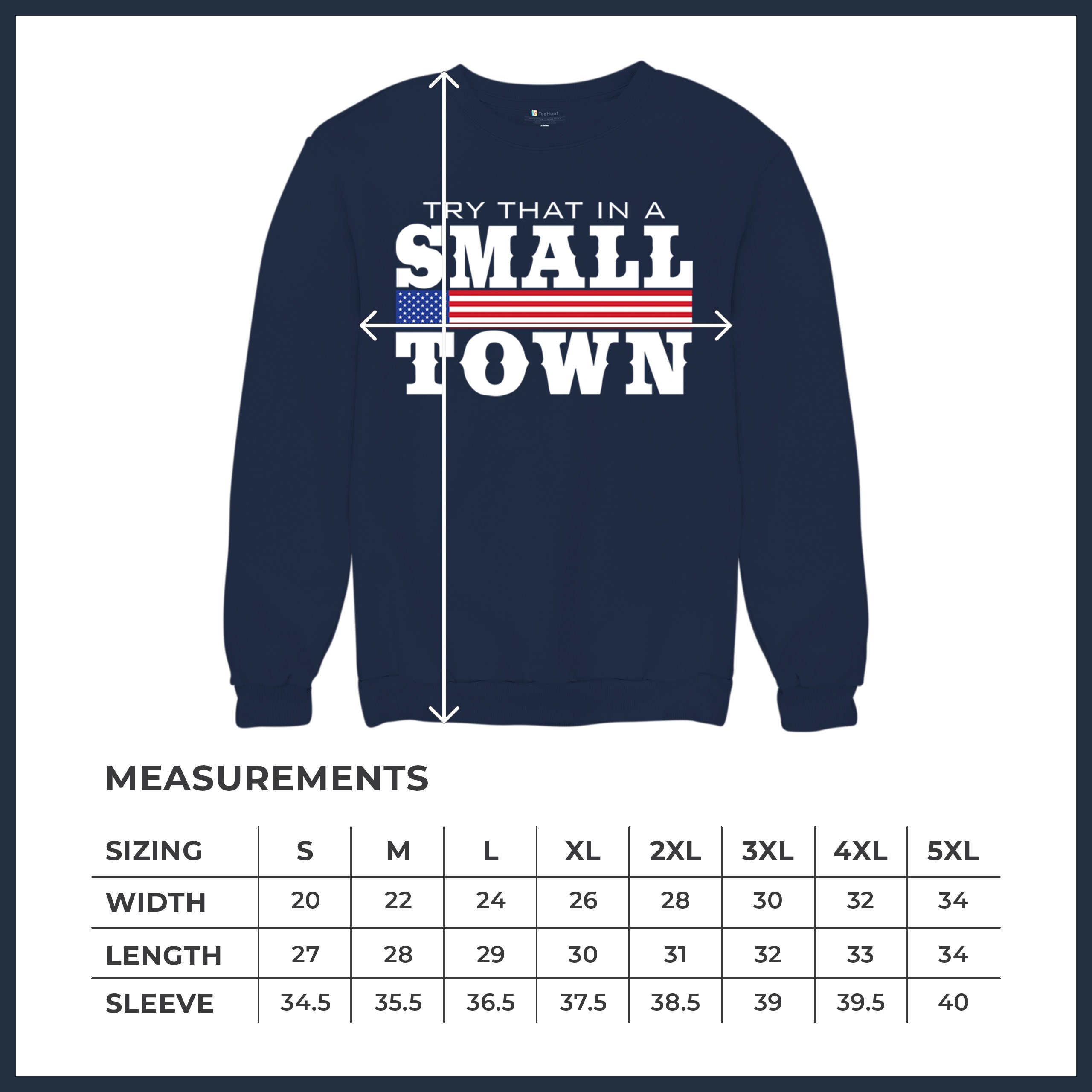 Try That In A Small Town Sweatshirt Patriotic Country Song Republican Crewneck - Picture 22 of 29