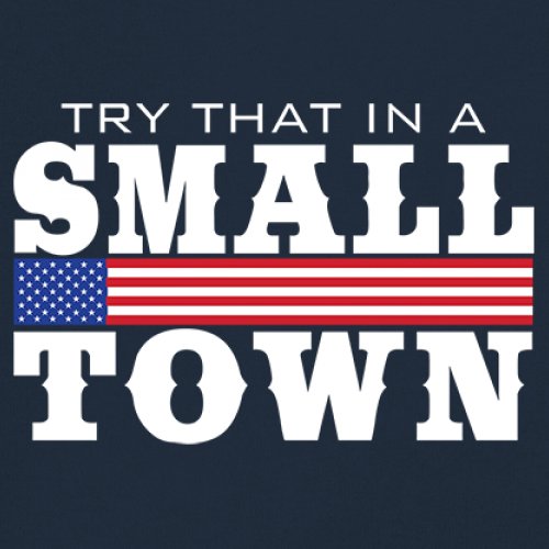Try That In A Small Town Women's V-Neck T-shirt Patriotic Country Music Tee - Picture 25 of 50