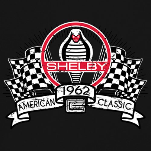 1962 Shelby Classic Women's V-Neck T-shirt Mustang Cobra Powered by Ford Tee