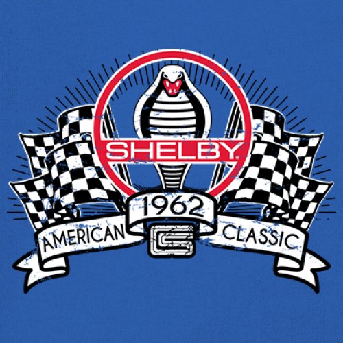 1962 Shelby Classic Women's V-Neck T-shirt Mustang Cobra Powered by Ford Tee