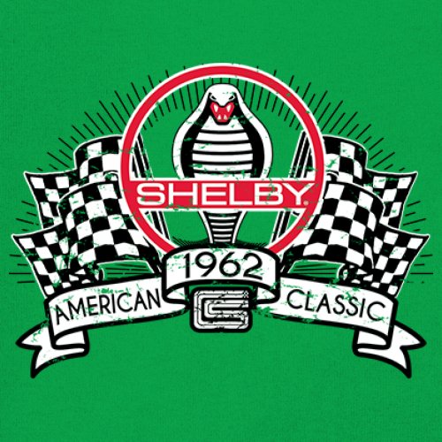 1962 Shelby Classic Women's V-Neck T-shirt Mustang Cobra Powered by Ford Tee