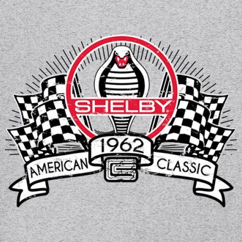 1962 Shelby Classic Women's V-Neck T-shirt Mustang Cobra Powered by Ford Tee