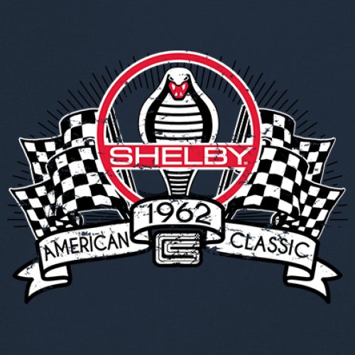 1962 Shelby Classic Women's V-Neck T-shirt Mustang Cobra Powered by Ford Tee