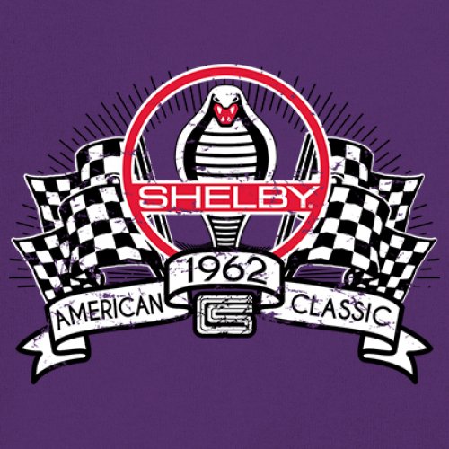 1962 Shelby Classic Women's V-Neck T-shirt Mustang Cobra Powered by Ford Tee