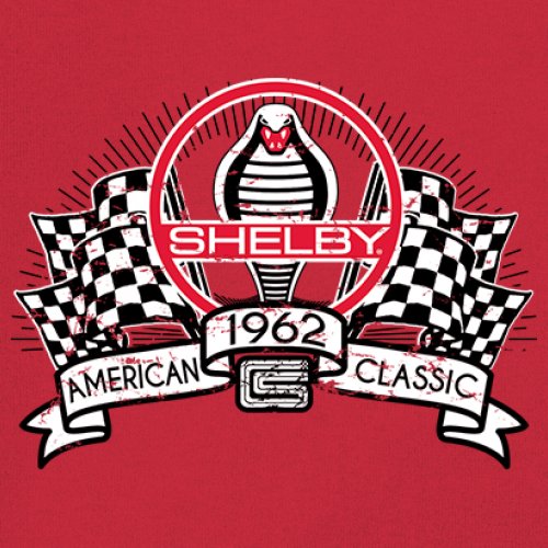 1962 Shelby Classic Women's V-Neck T-shirt Mustang Cobra Powered by Ford Tee