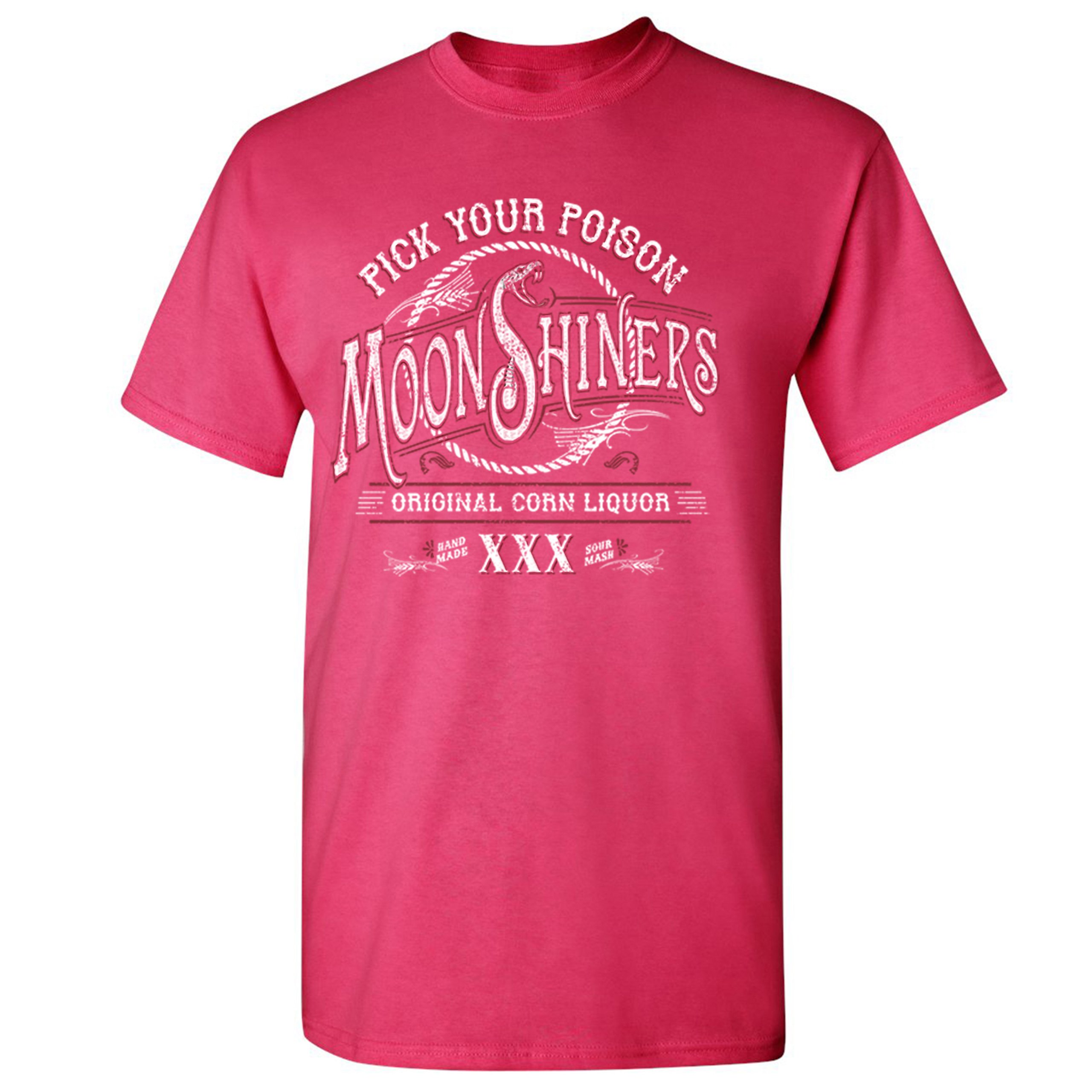 Pick Your Poison Moonshiners T-shirt Original Corn Liquor XXX Men's Tee - Picture 15 of 65