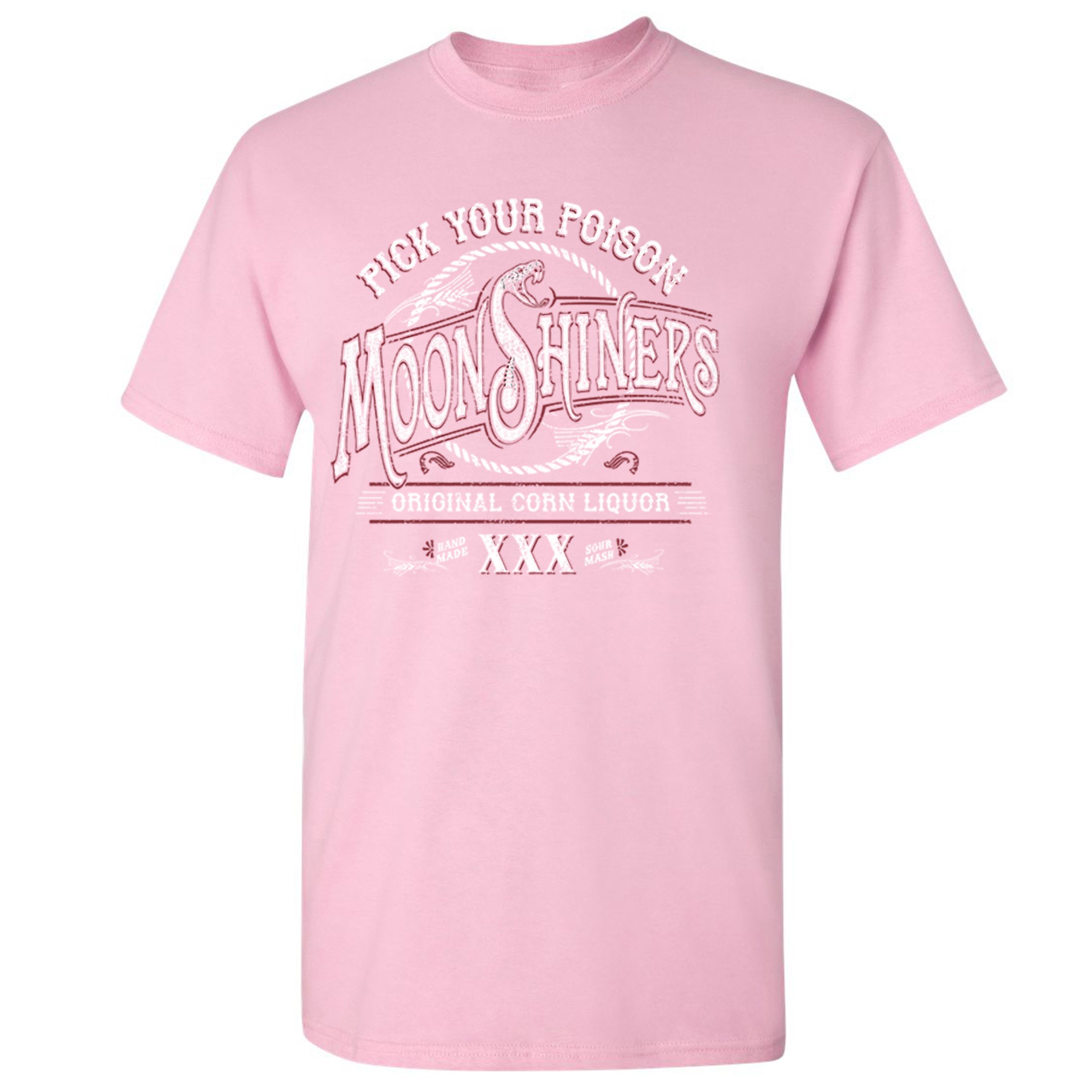 Pick Your Poison Moonshiners T-shirt Original Corn Liquor XXX Men's Tee - Picture 51 of 65
