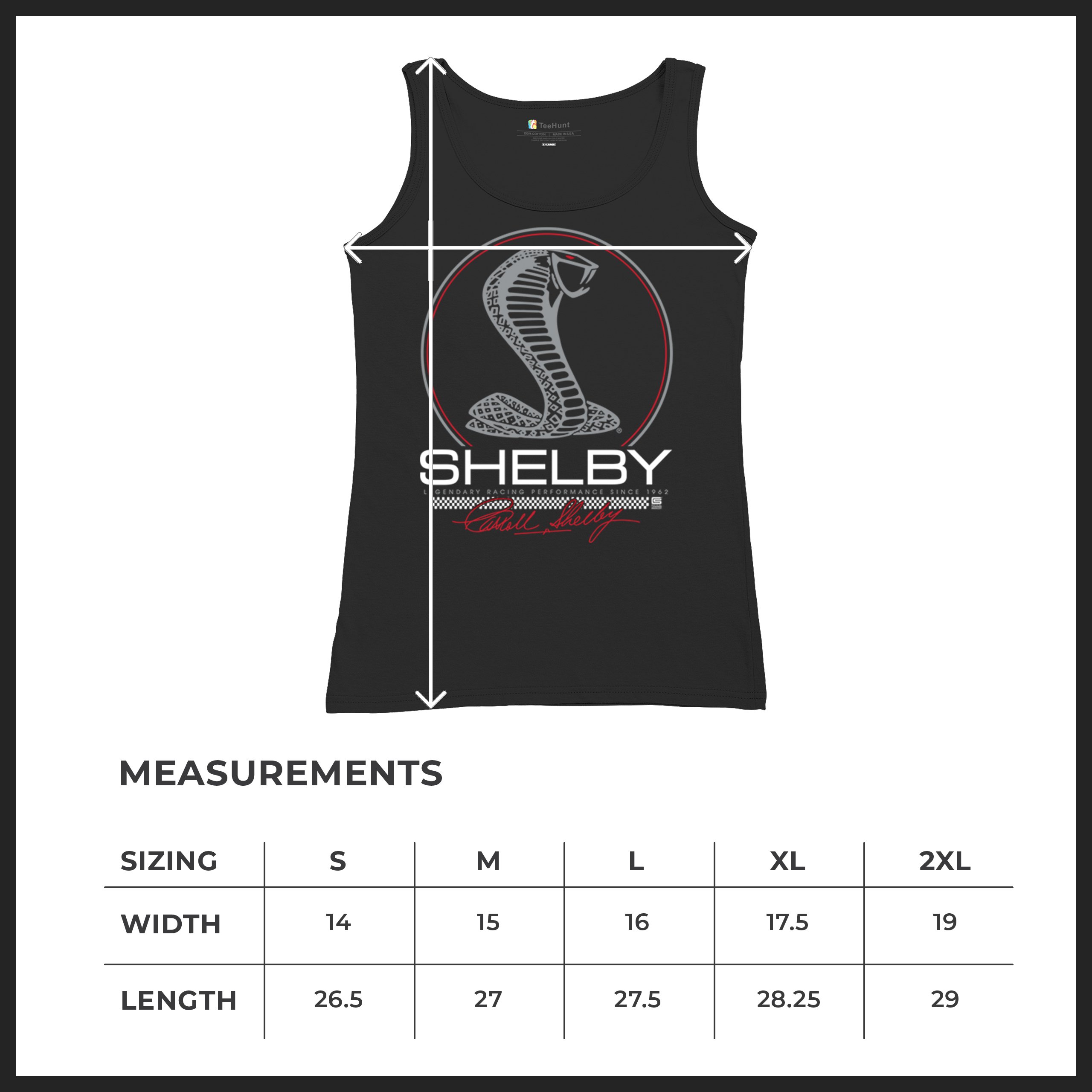 Shelby Cobra Legendary Racing Performance Women's Tank Top American Classic