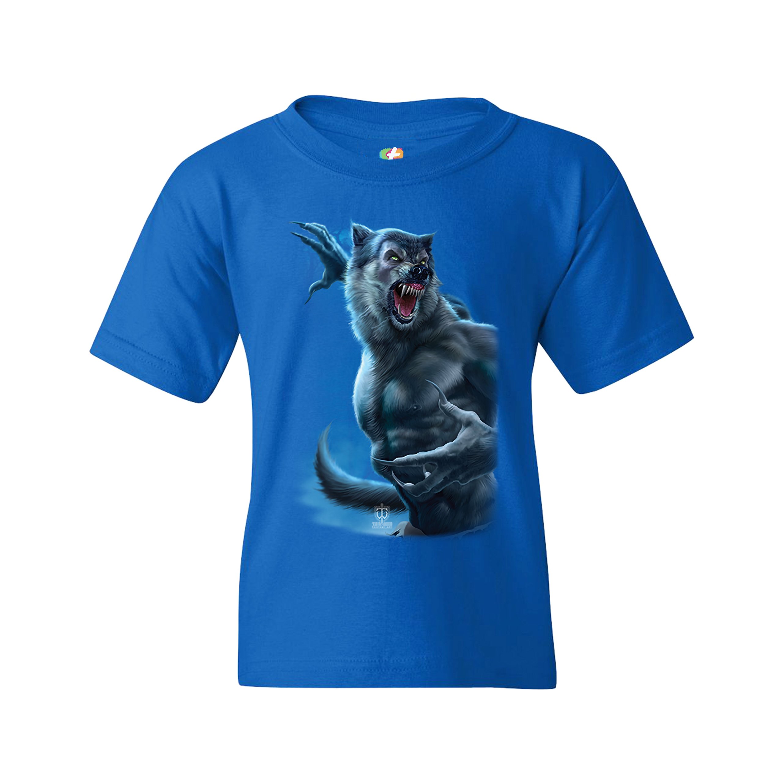 Roaring Werewolf Youth T-shirt Halloween Horror Scary Gothic Monster Kids - Picture 23 of 29