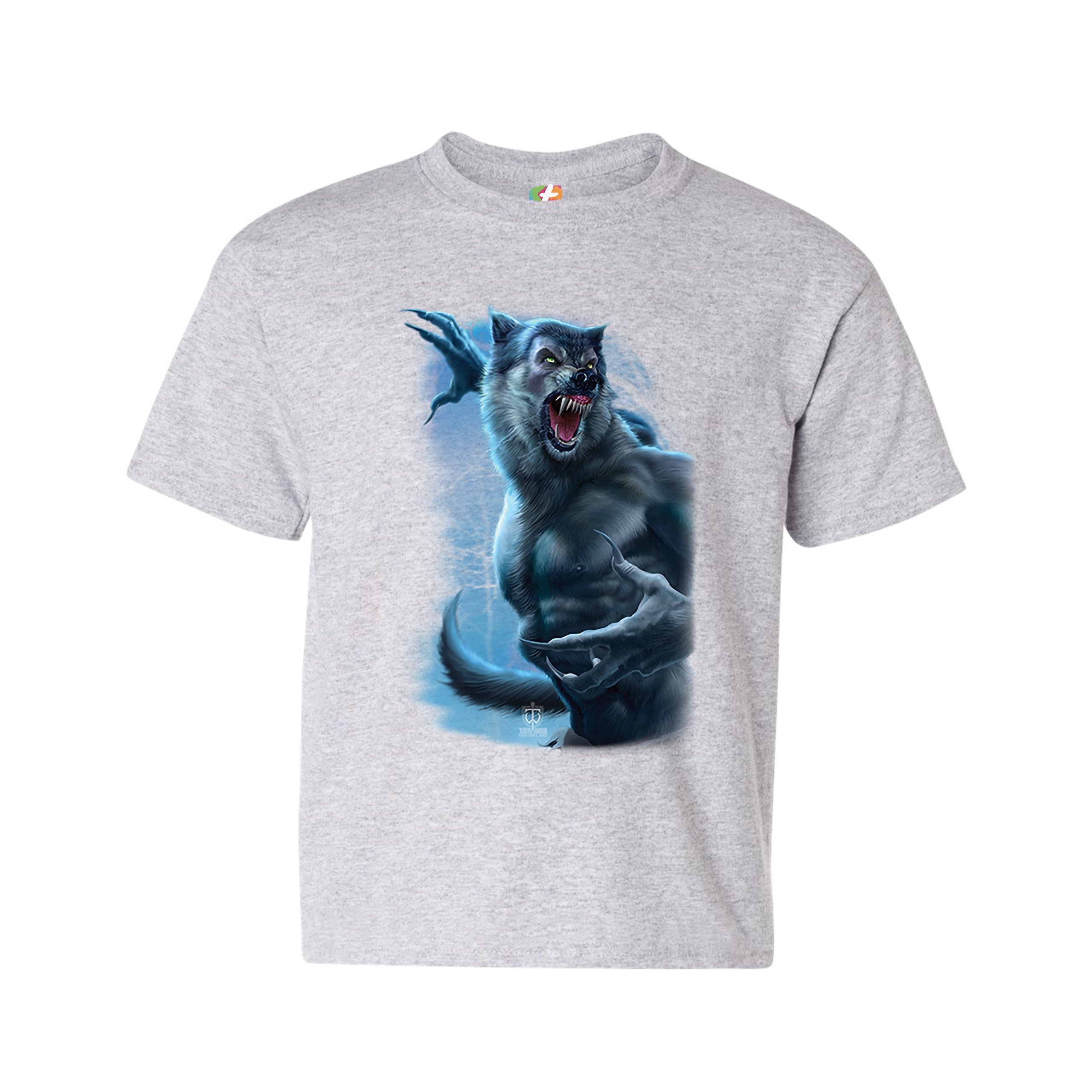 Roaring Werewolf Youth T-shirt Halloween Horror Scary Gothic Monster Kids - Picture 7 of 29