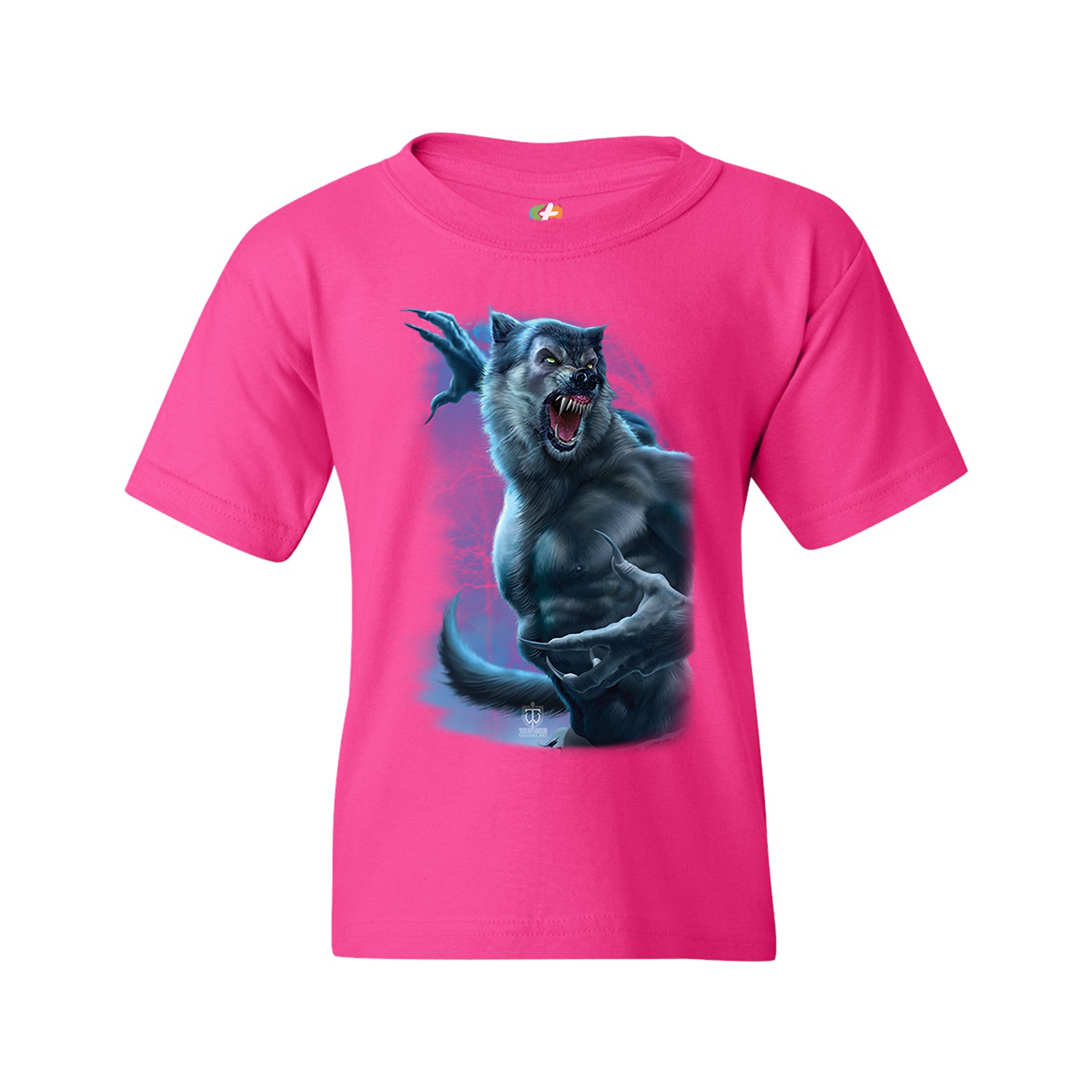 Roaring Werewolf Youth T-shirt Halloween Horror Scary Gothic Monster Kids - Picture 27 of 29