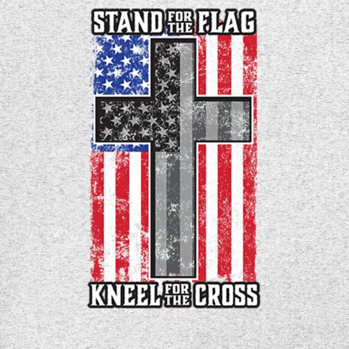 Stand for the Flag Kneel for the Cross T-shirt American Patriotic Men's Tee - Picture 67 of 113