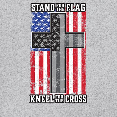 Stand for the Flag Kneel for the Cross T-shirt American Patriotic Men's Tee - Picture 11 of 113