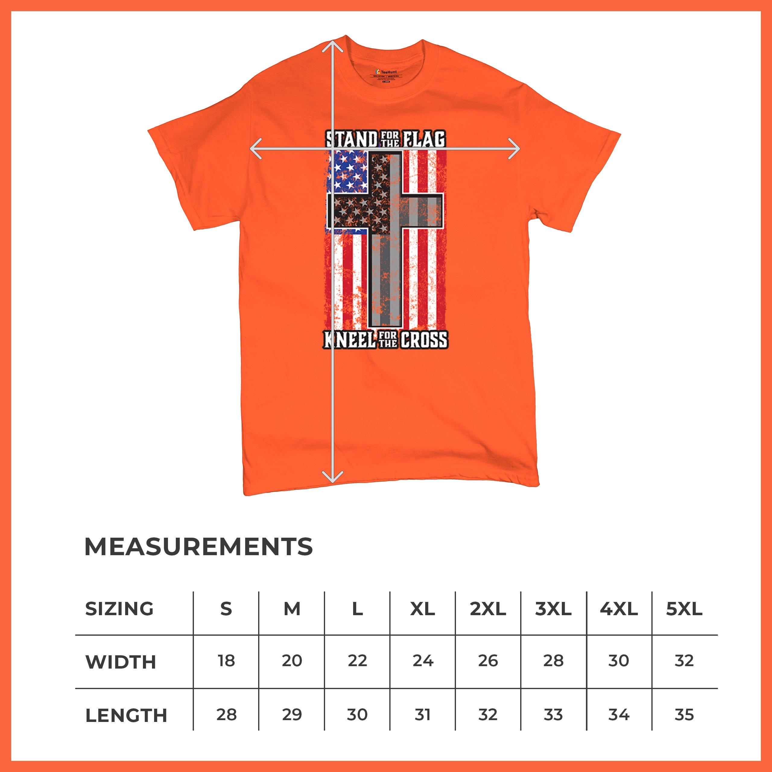 Stand for the Flag Kneel for the Cross T-shirt American Patriotic Men's Tee - Picture 22 of 113