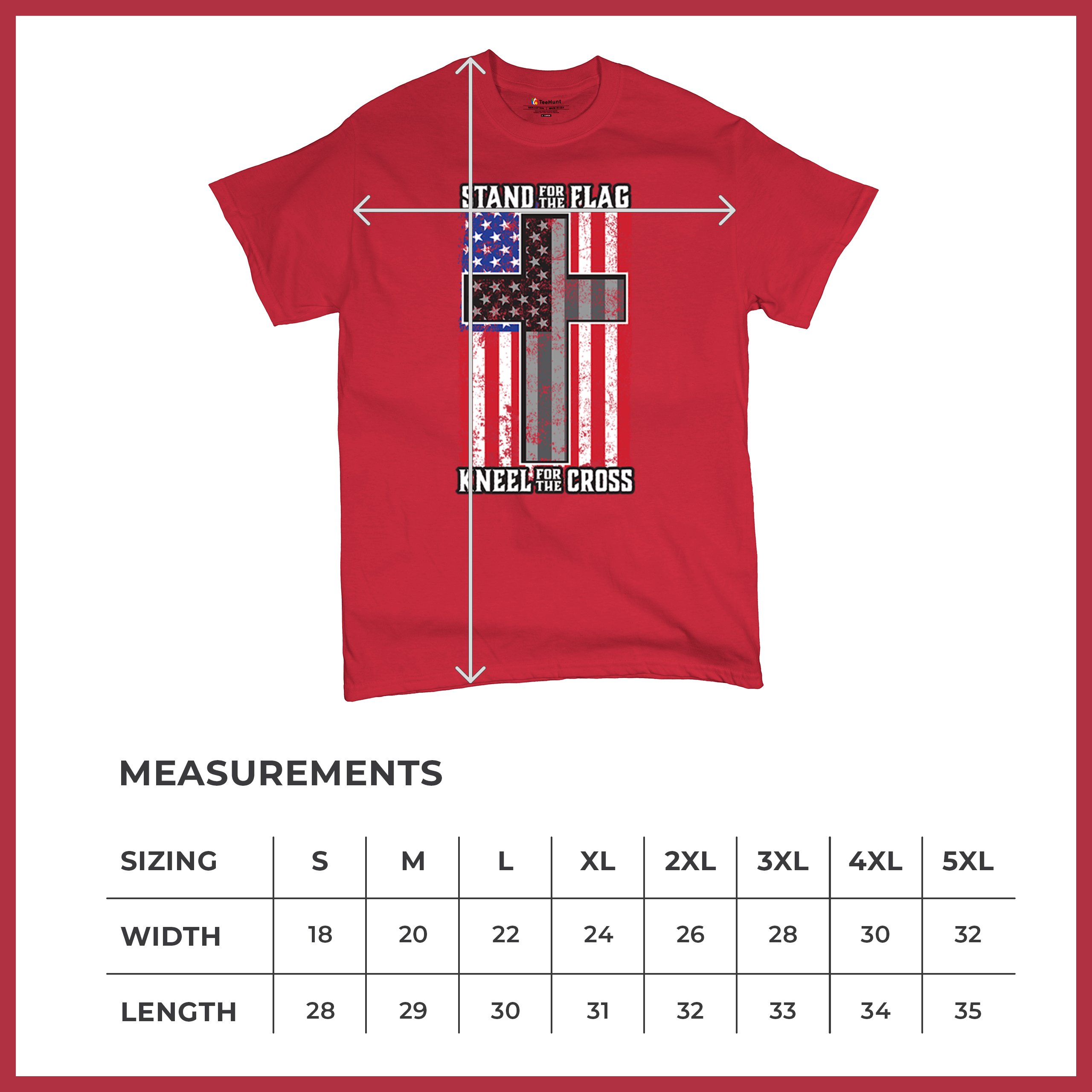 Stand for the Flag Kneel for the Cross T-shirt American Patriotic Men's Tee - Picture 43 of 113