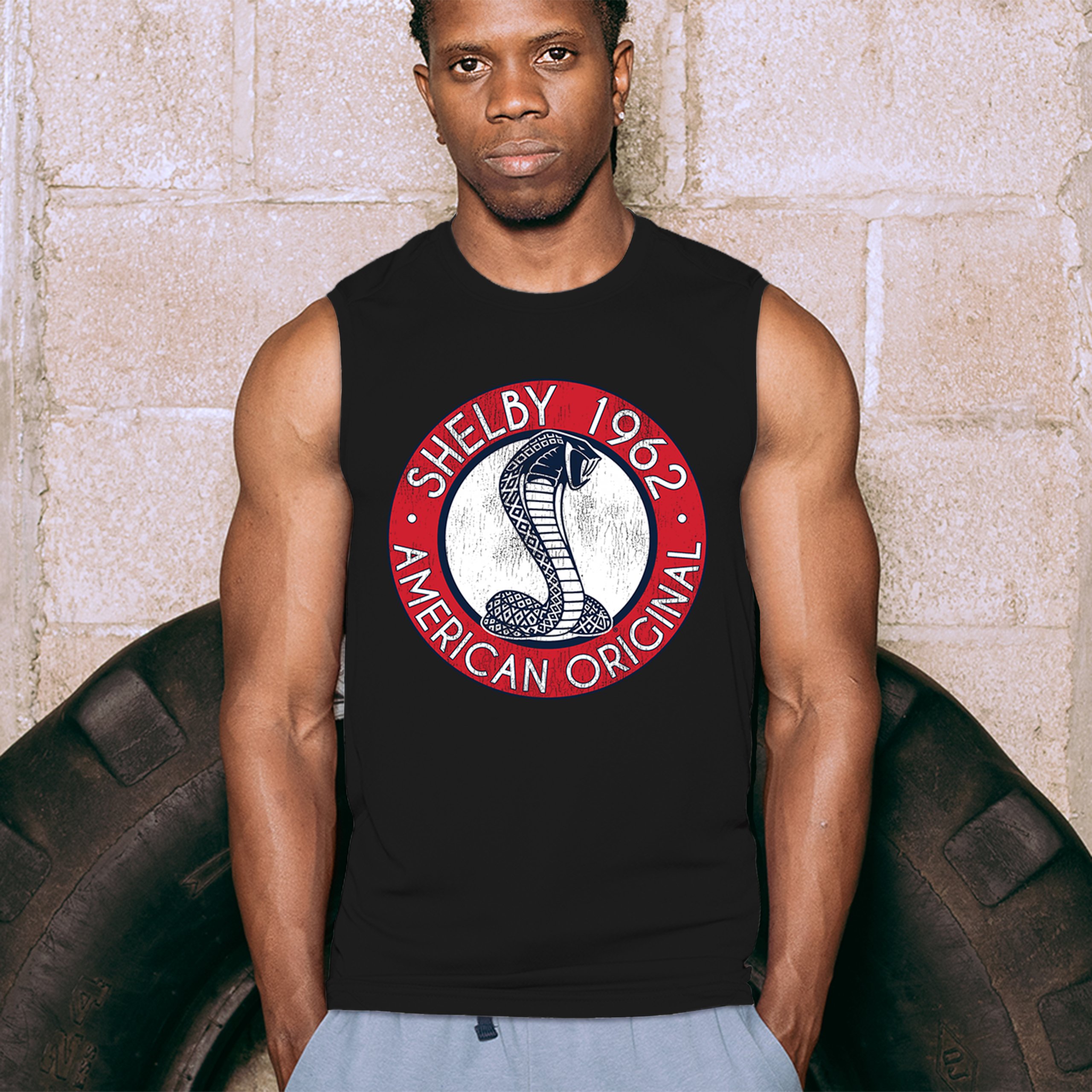 ALTRA 1962 Shelby American Original Muscle Shirt Mustang Cobra GT500 Ford Uomo