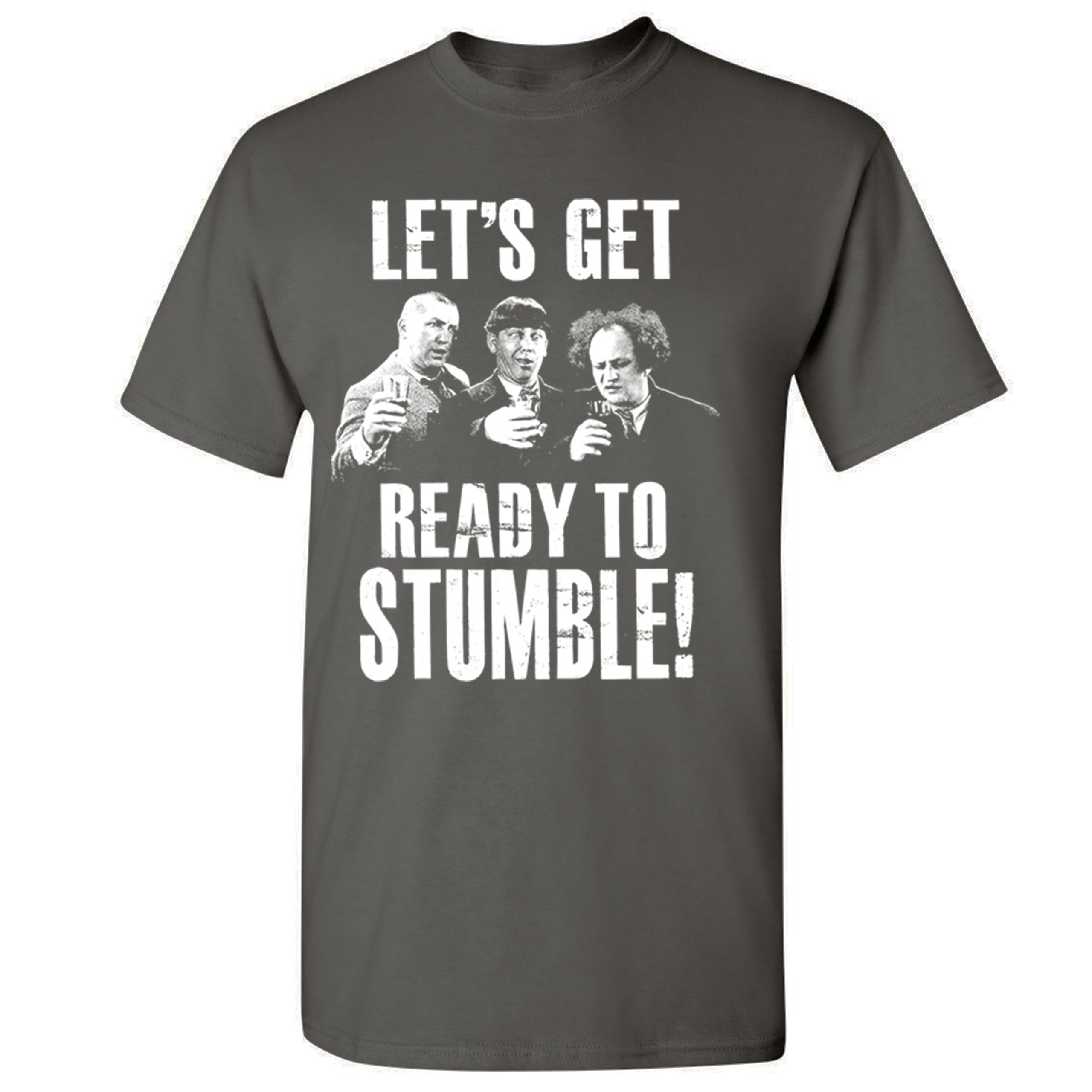 Let's Get Ready to Stumble T-shirt The Three Stooges Funny Vintage Men's Tee - Picture 39 of 53