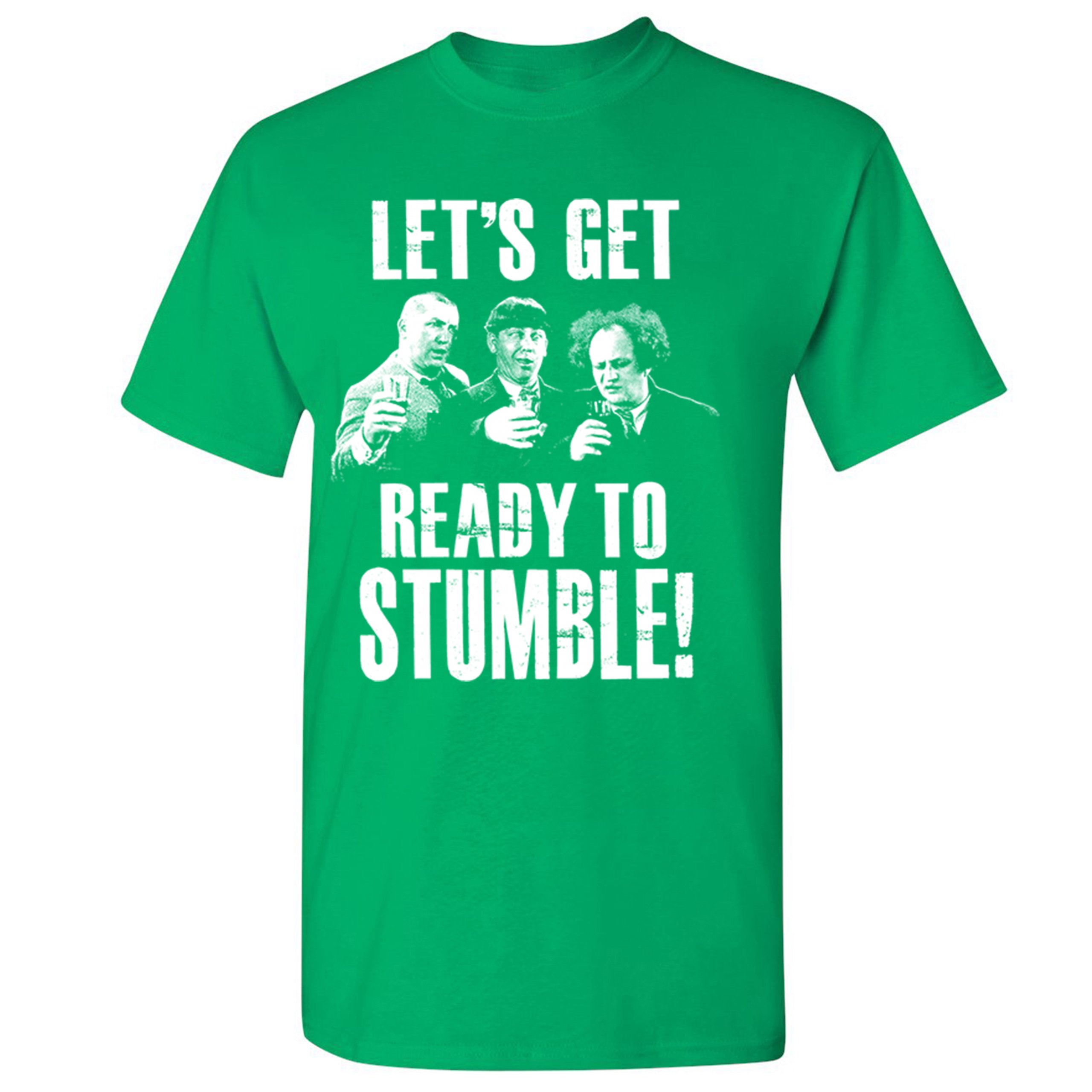 Let's Get Ready to Stumble T-shirt The Three Stooges Funny Vintage Men's Tee - Picture 31 of 53