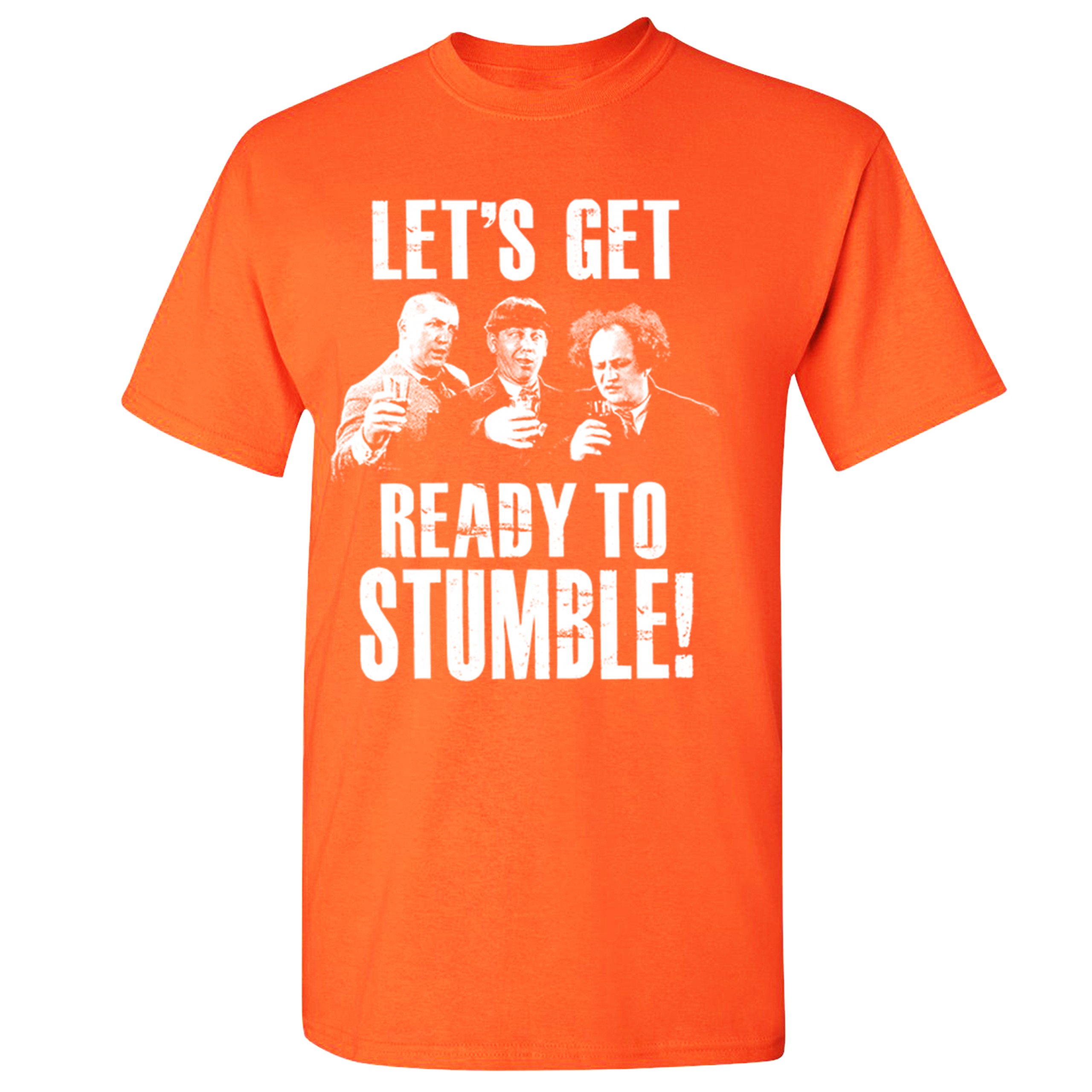 Let's Get Ready to Stumble T-shirt The Three Stooges Funny Vintage Men's Tee - Picture 11 of 53