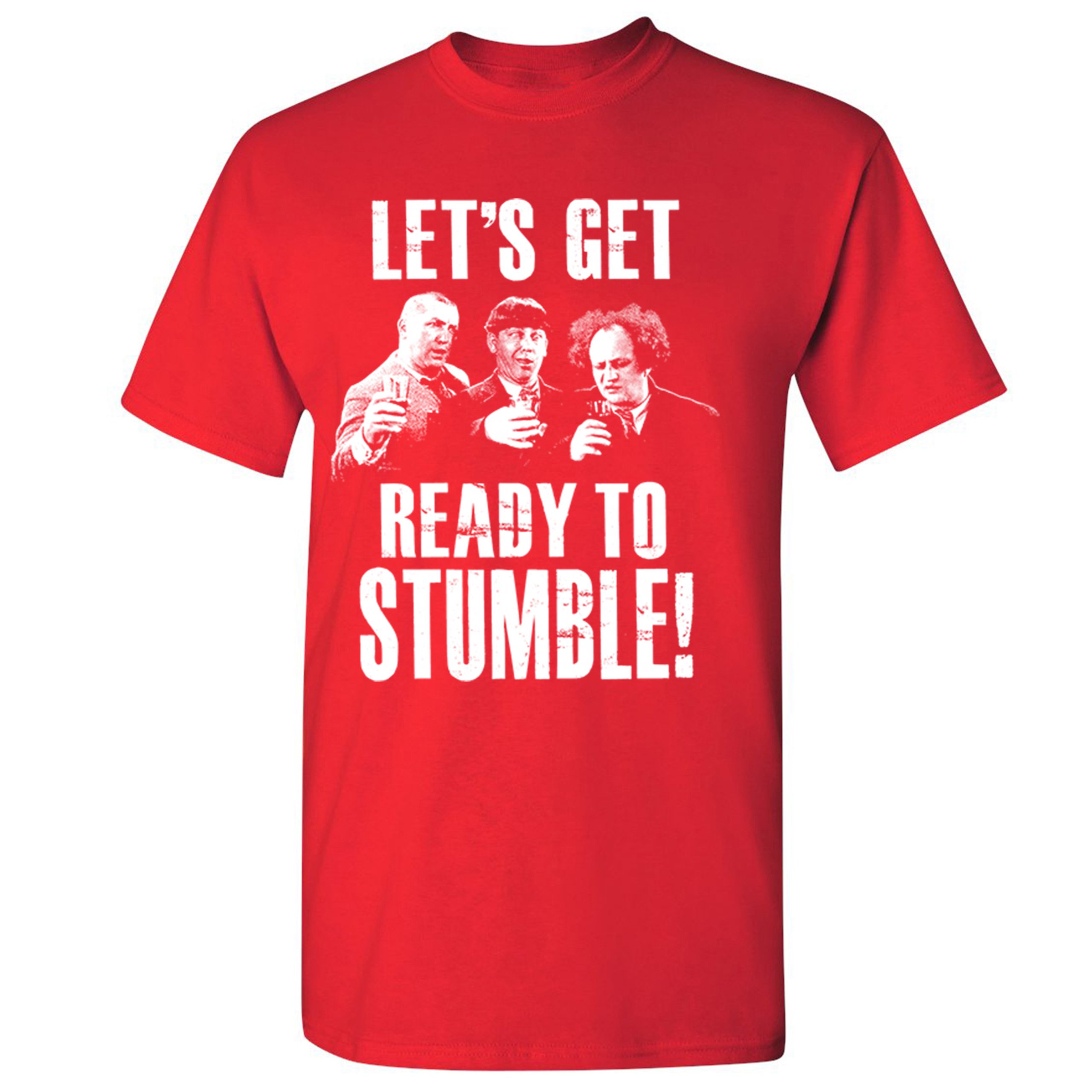 Let's Get Ready to Stumble T-shirt The Three Stooges Funny Vintage Men's Tee - Picture 23 of 53
