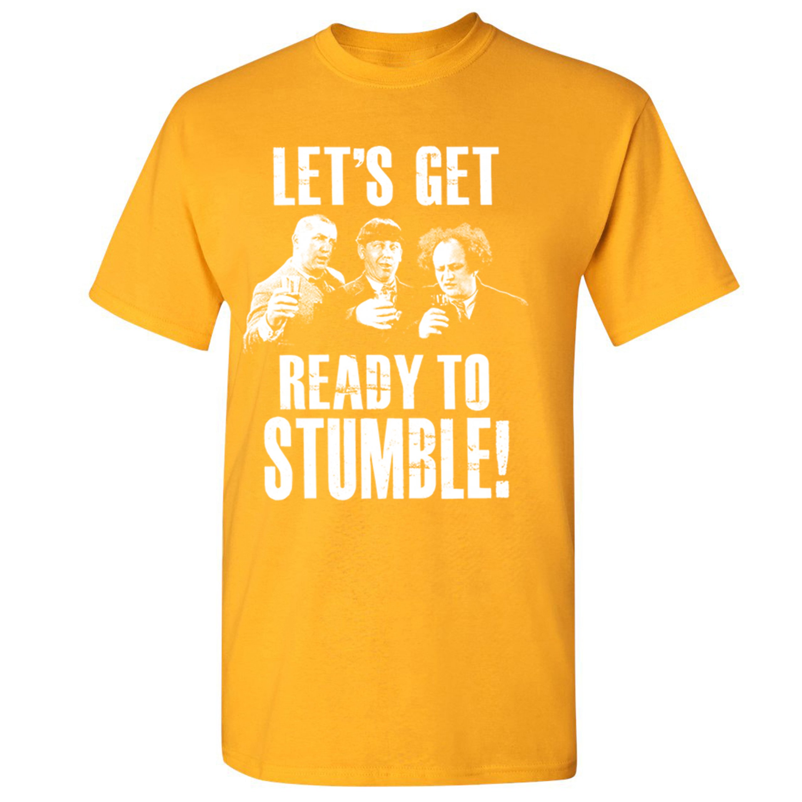 Let's Get Ready to Stumble T-shirt The Three Stooges Funny Vintage Men's Tee - Picture 51 of 53