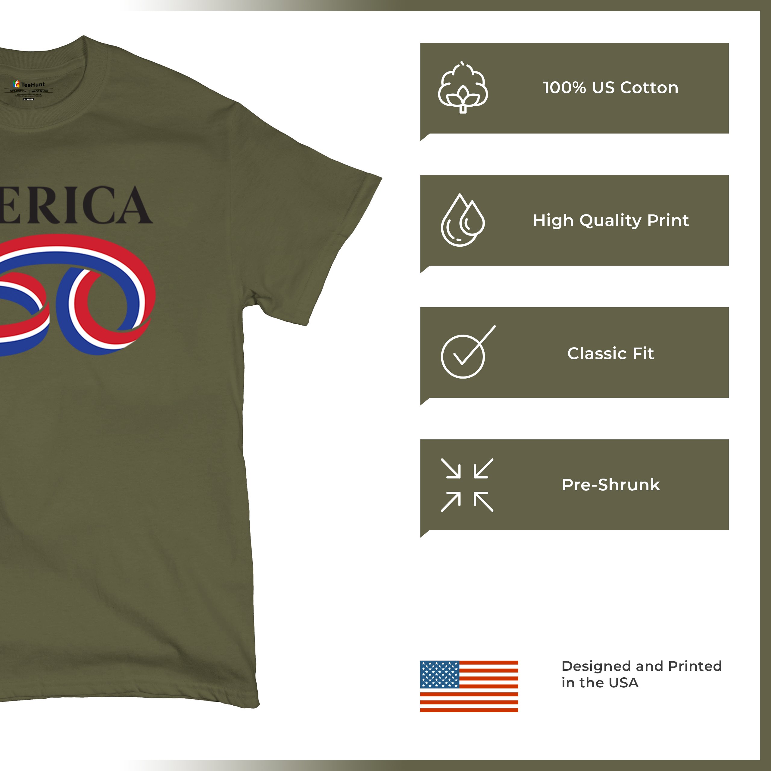 Official USA 250 T-shirt American Patriotic July 4 Independence Men's Tee - Picture 7 of 113