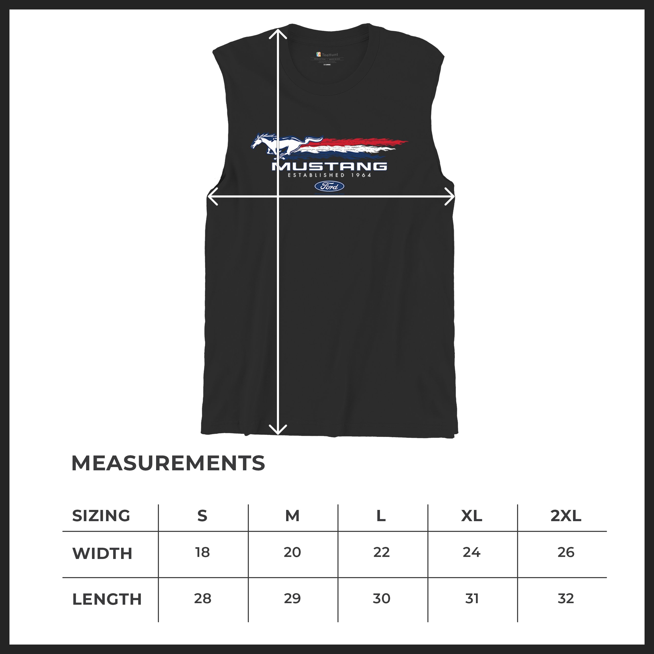 Ford Mustang Established 1964 Muscle Shirt Shelby Mach 1 Boss GT Muscle Men's - Picture 8 of 29