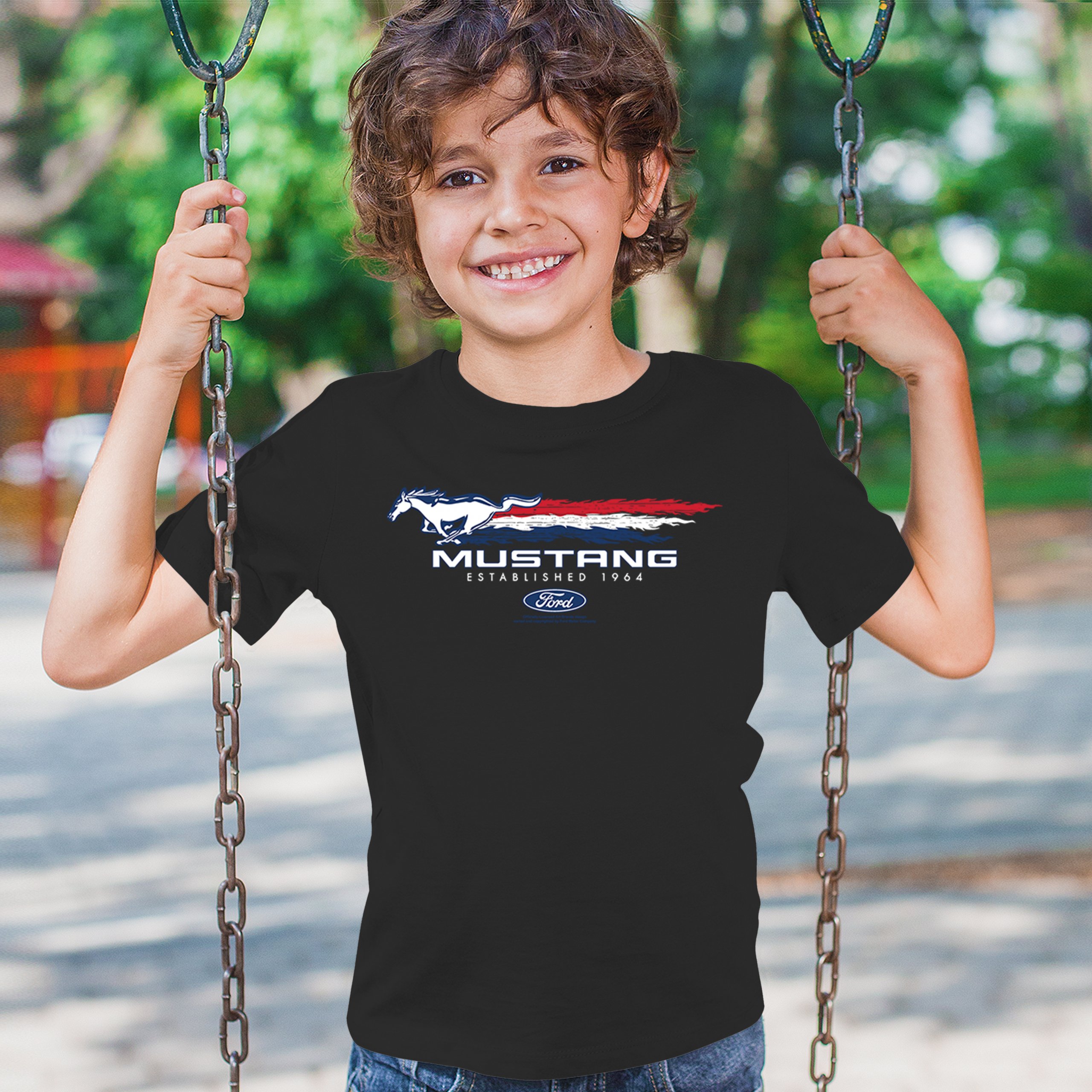 Ford Mustang Established 1964 Youth T-shirt Shelby Mach 1 Boss GT Muscle Kids - Picture 5 of 36