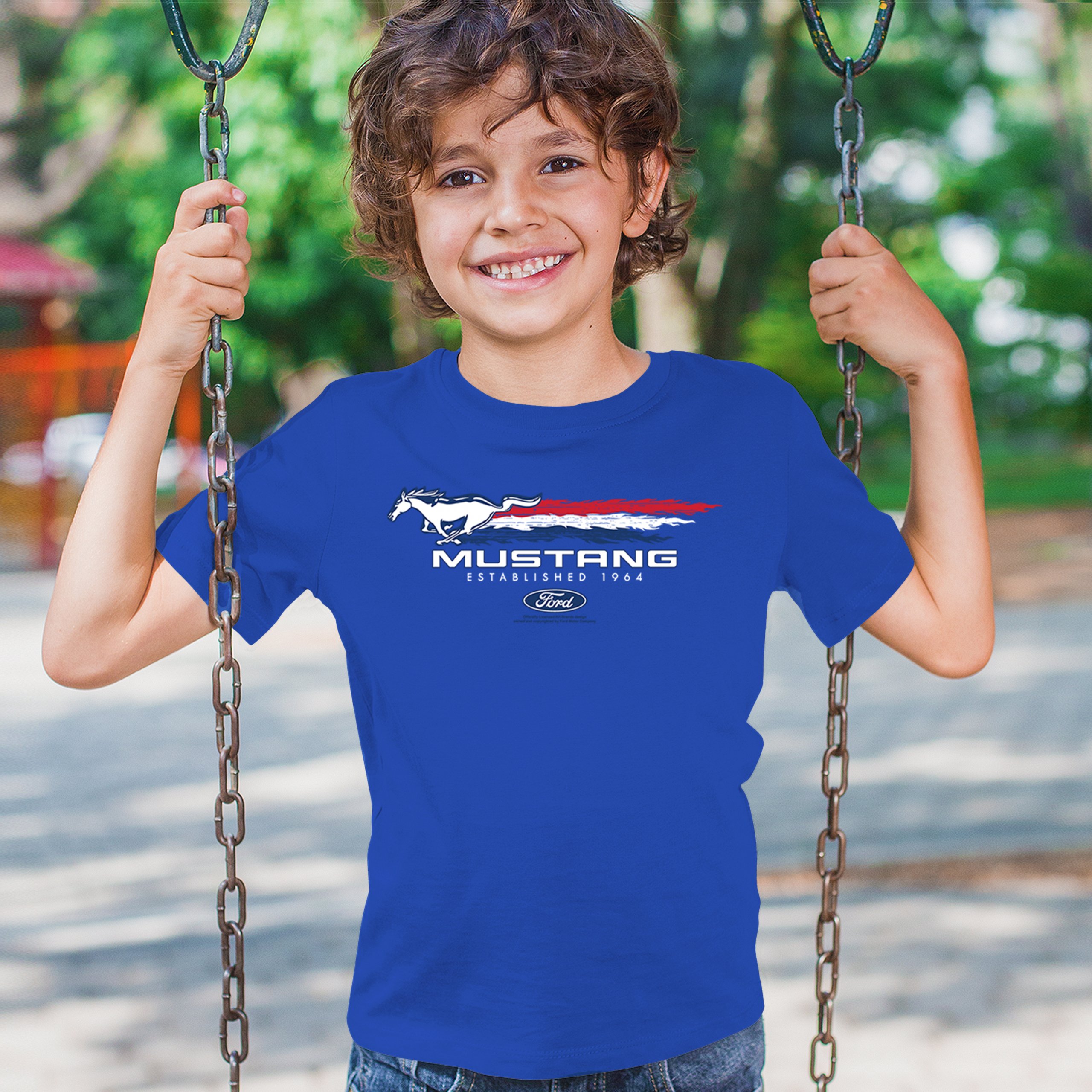 Ford Mustang Established 1964 Youth T-shirt Shelby Mach 1 Boss GT Muscle Kids - Picture 26 of 36