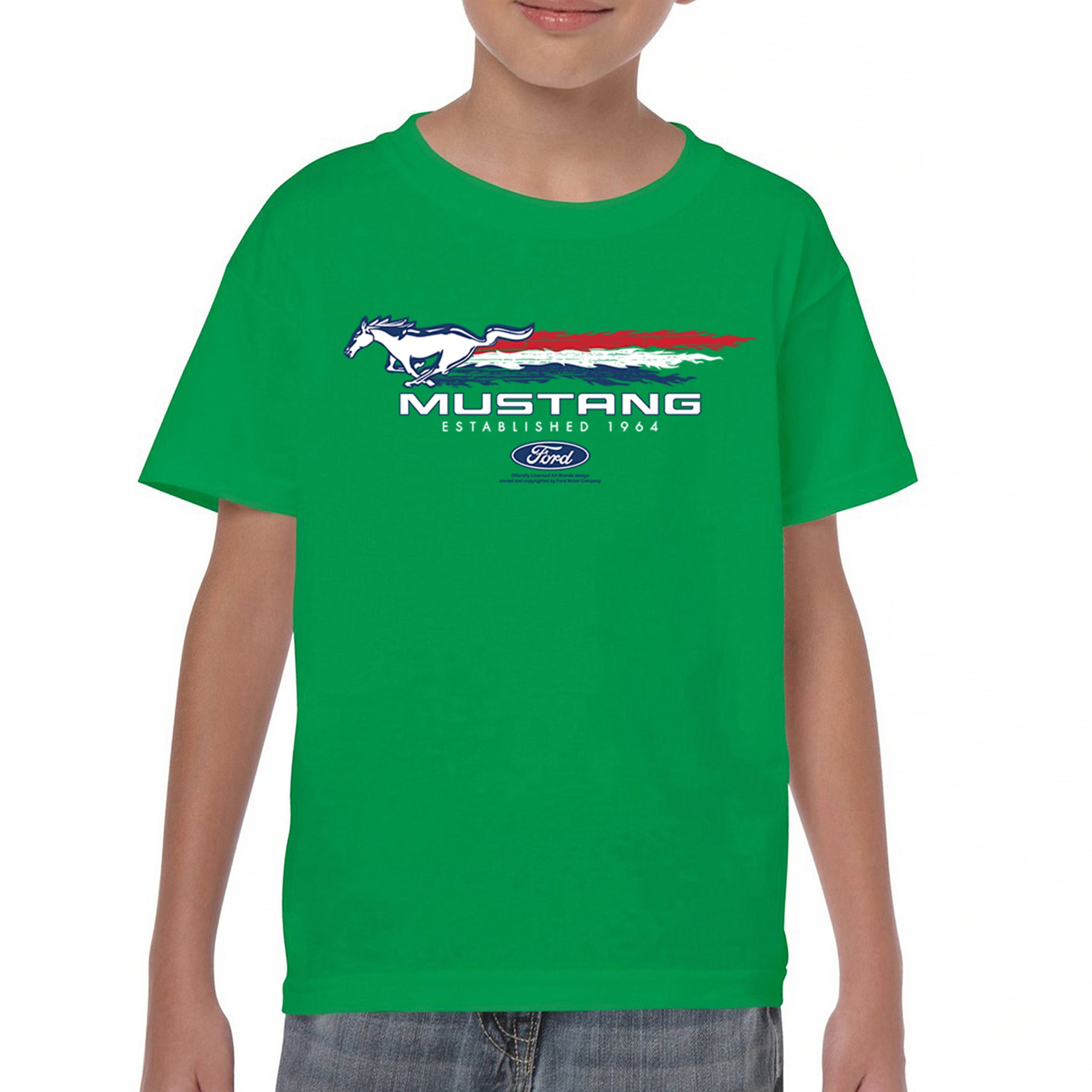 Ford Mustang Established 1964 Youth T-shirt Shelby Mach 1 Boss GT Muscle Kids - Picture 16 of 36
