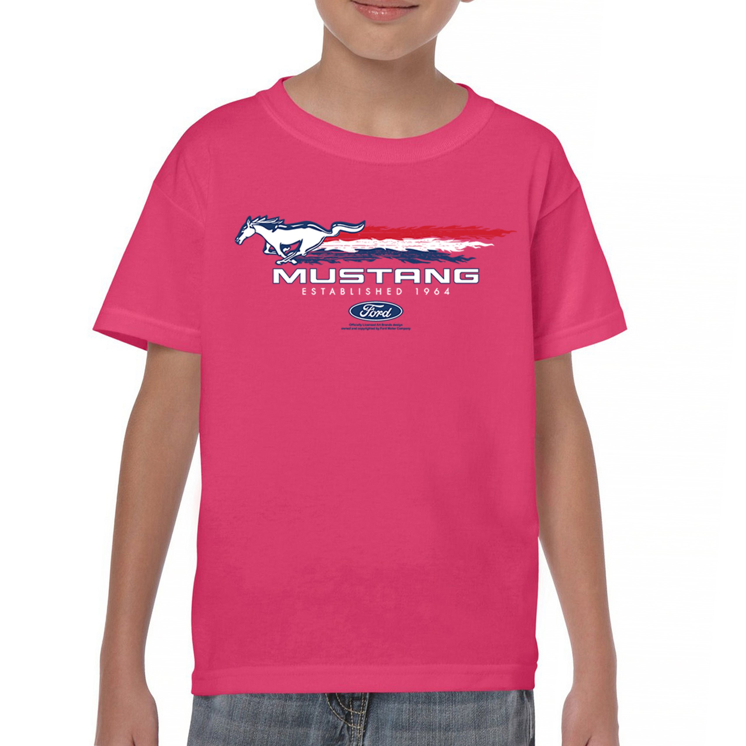 Ford Mustang Established 1964 Youth T-shirt Shelby Mach 1 Boss GT Muscle Kids - Picture 30 of 36