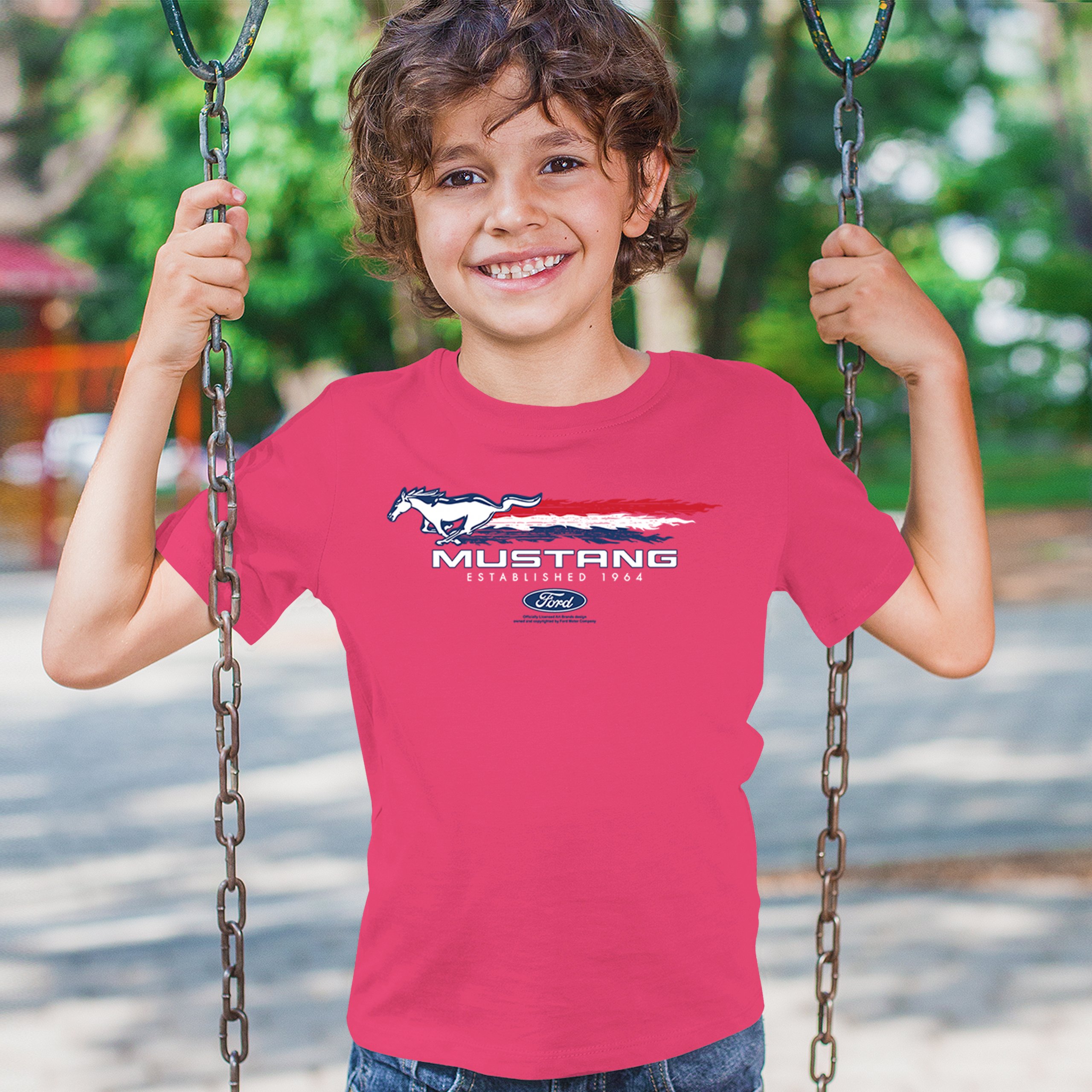 Ford Mustang Established 1964 Youth T-shirt Shelby Mach 1 Boss GT Muscle Kids - Picture 33 of 36