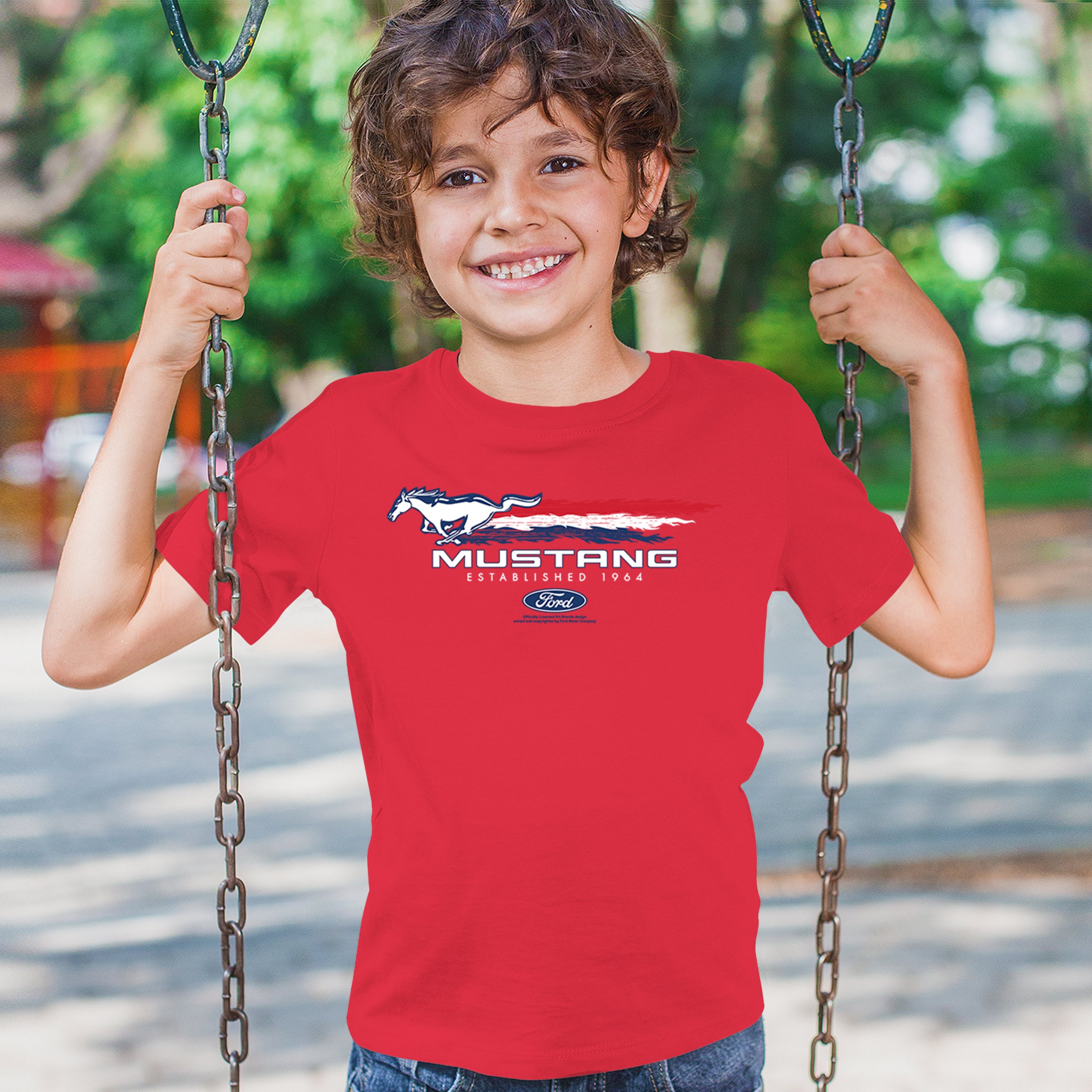 Ford Mustang Established 1964 Youth T-shirt Shelby Mach 1 Boss GT Muscle Kids - Picture 12 of 36