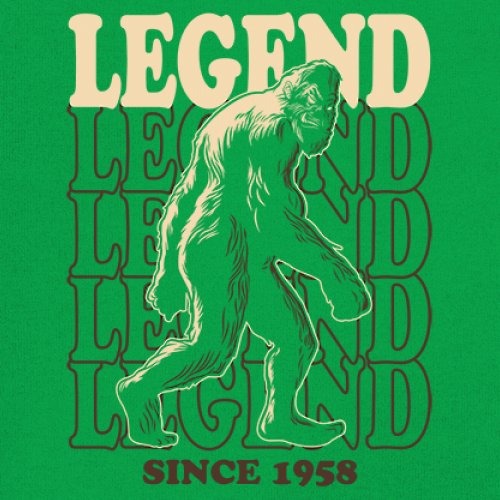 Bigfoot Legend Since 1958 Long Sleeve T-shirt Funny Vintage Classic Sasquatch - Picture 32 of 43